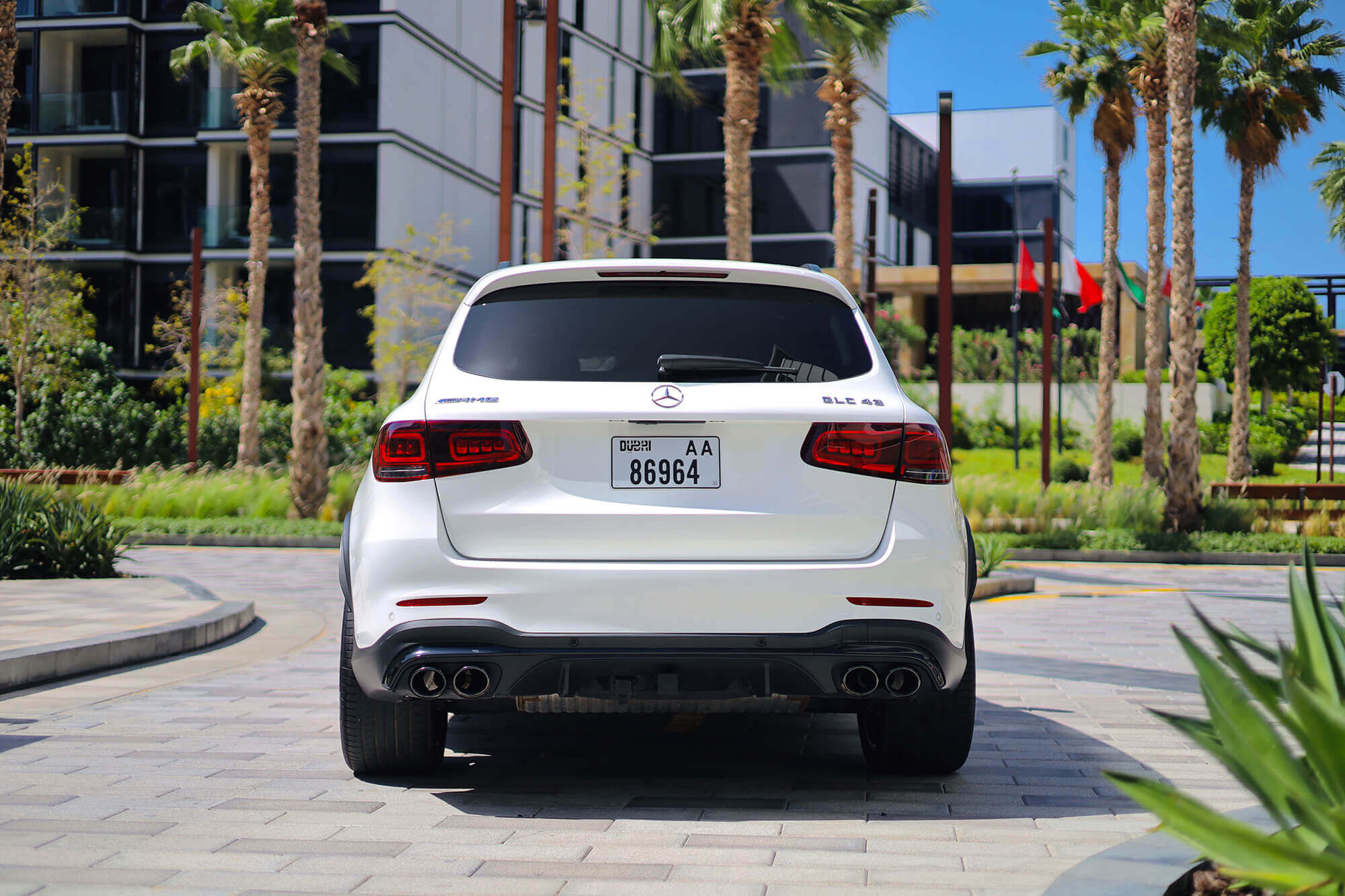 Mercedes GLC43 AMG White