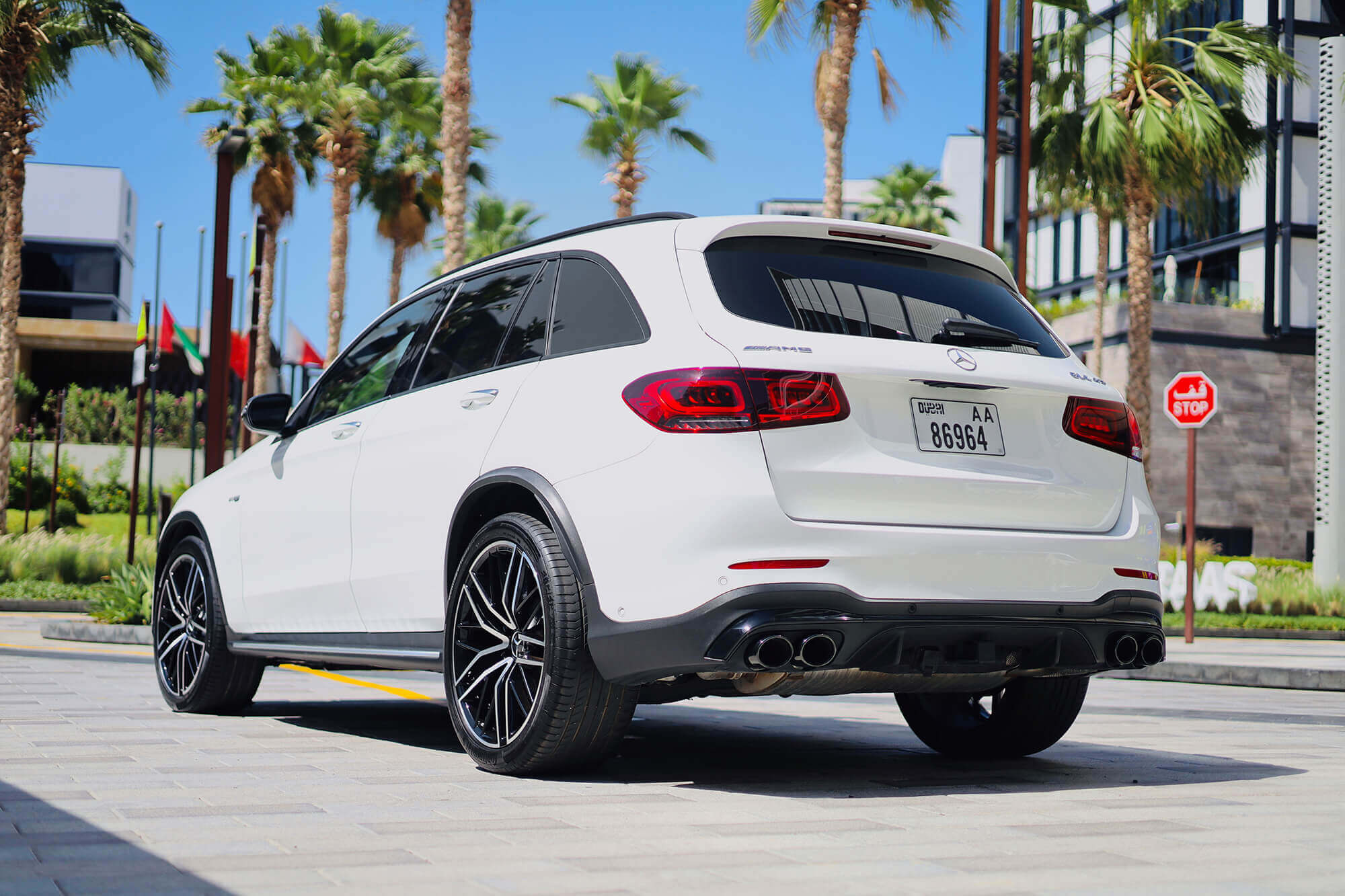 Mercedes GLC43 AMG White
