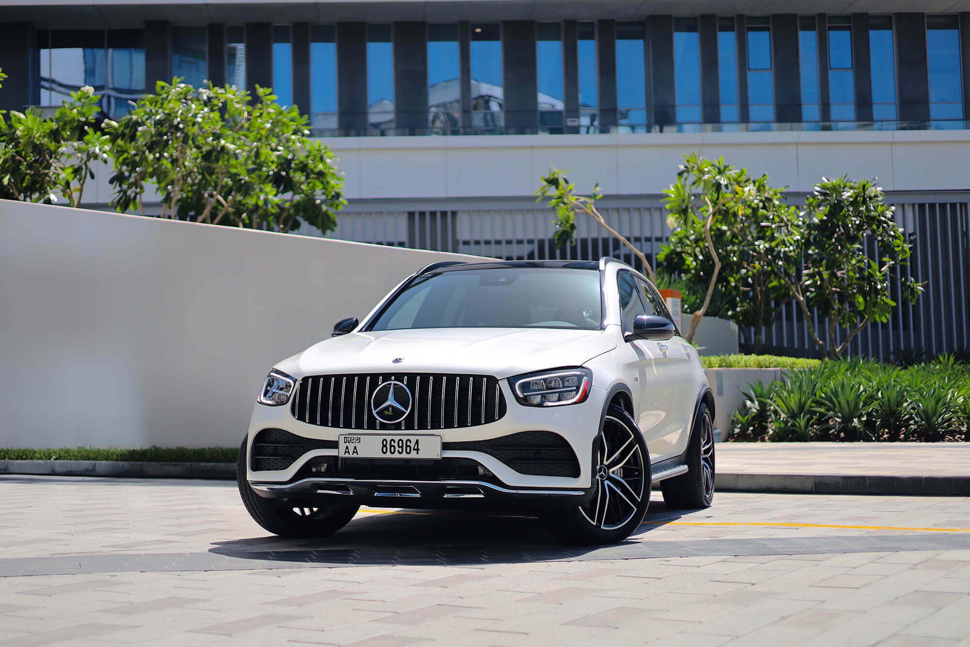 Mercedes GLC43 AMG White