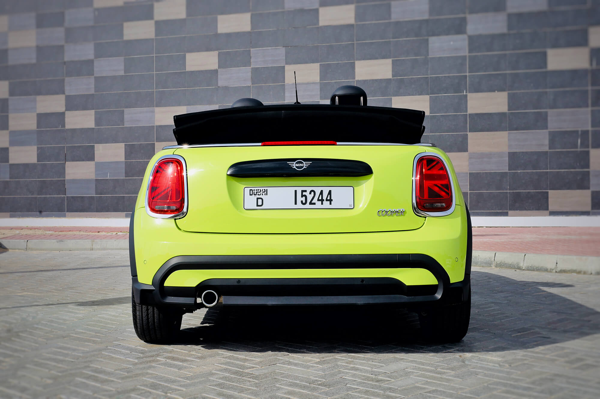 Mini Cooper Convertible Yellow