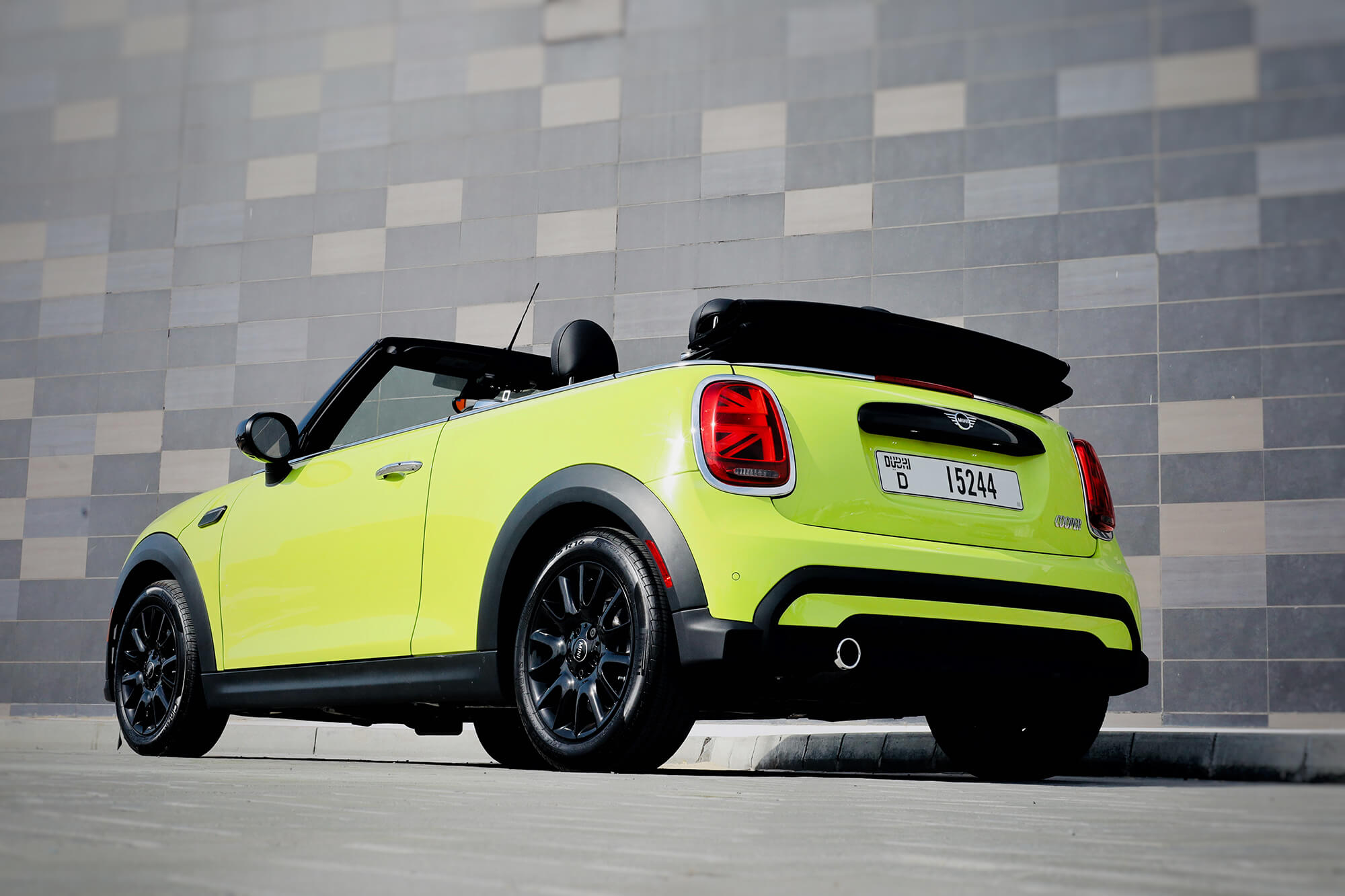 Mini Cooper Convertible Yellow