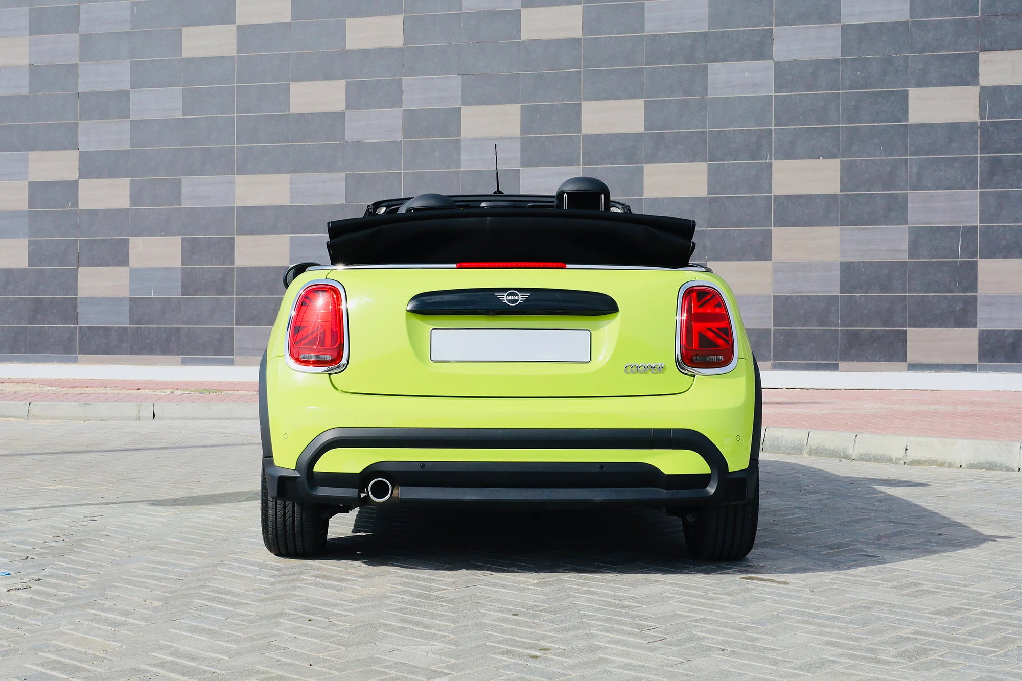 Mini Cooper Convertible Yellow