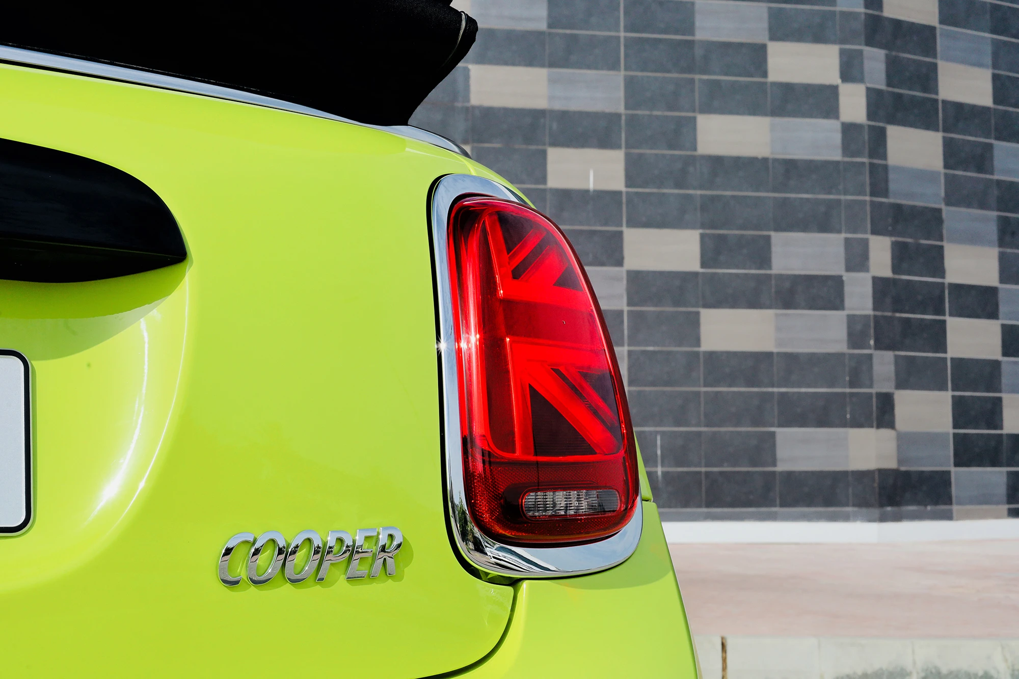 Mini Cooper Convertible Yellow