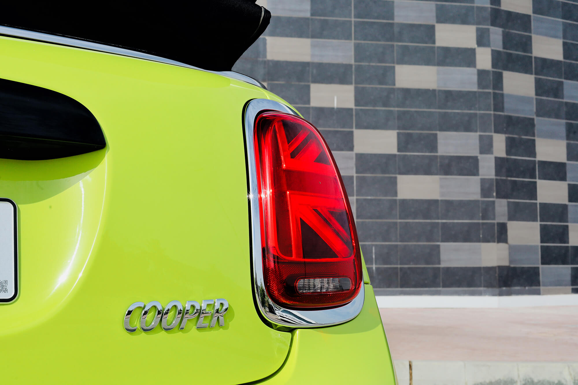 Mini Cooper Convertible Yellow