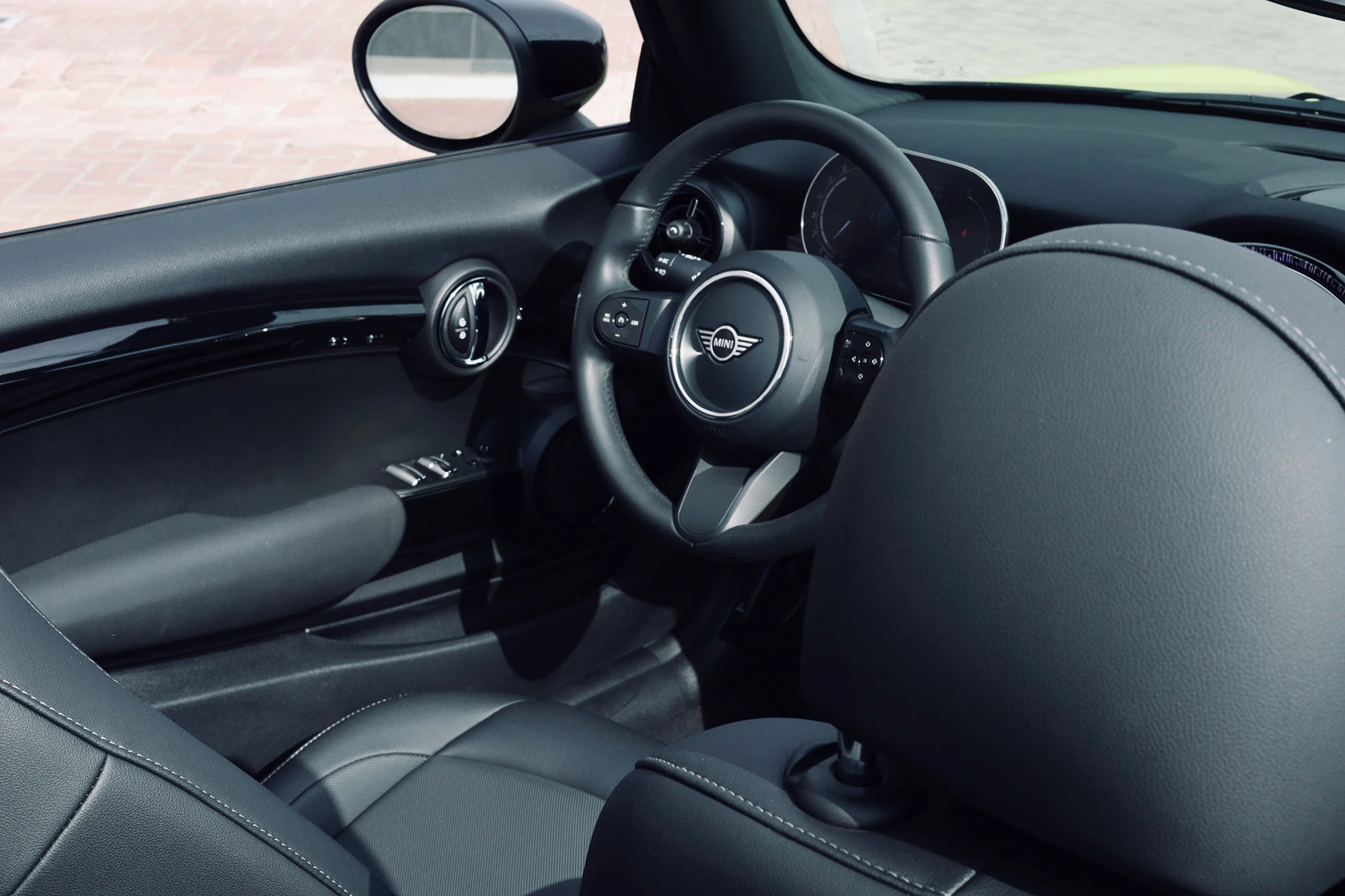 Mini Cooper Convertible Yellow