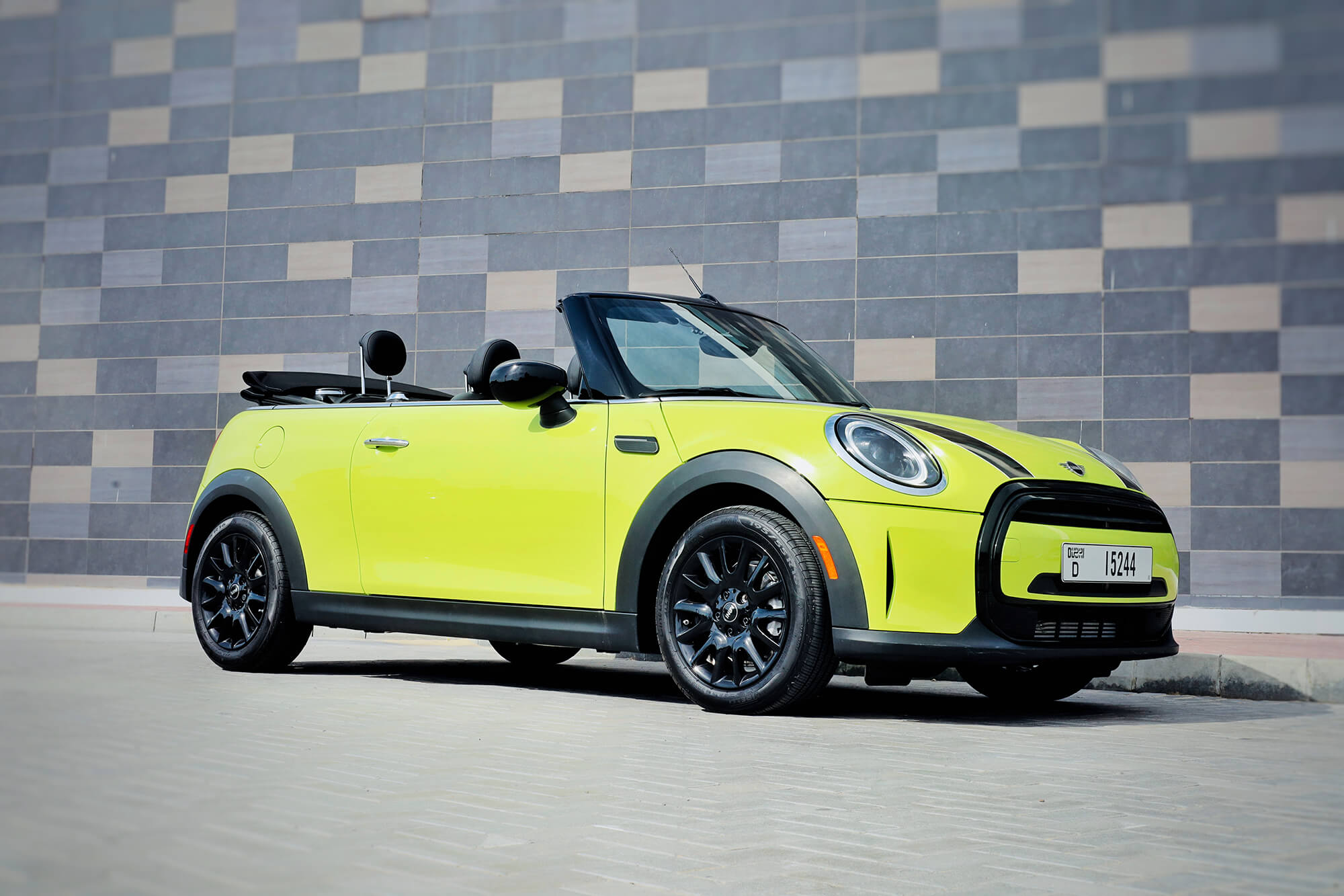 Mini Cooper Convertible Yellow