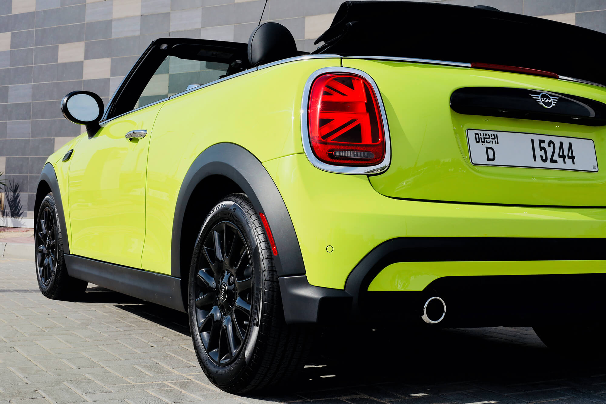 Mini Cooper Convertible Yellow