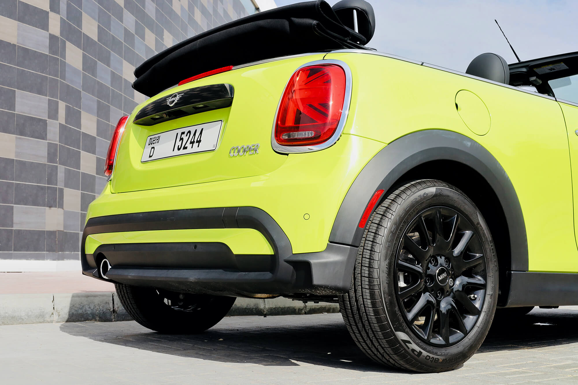 Mini Cooper Convertible Yellow