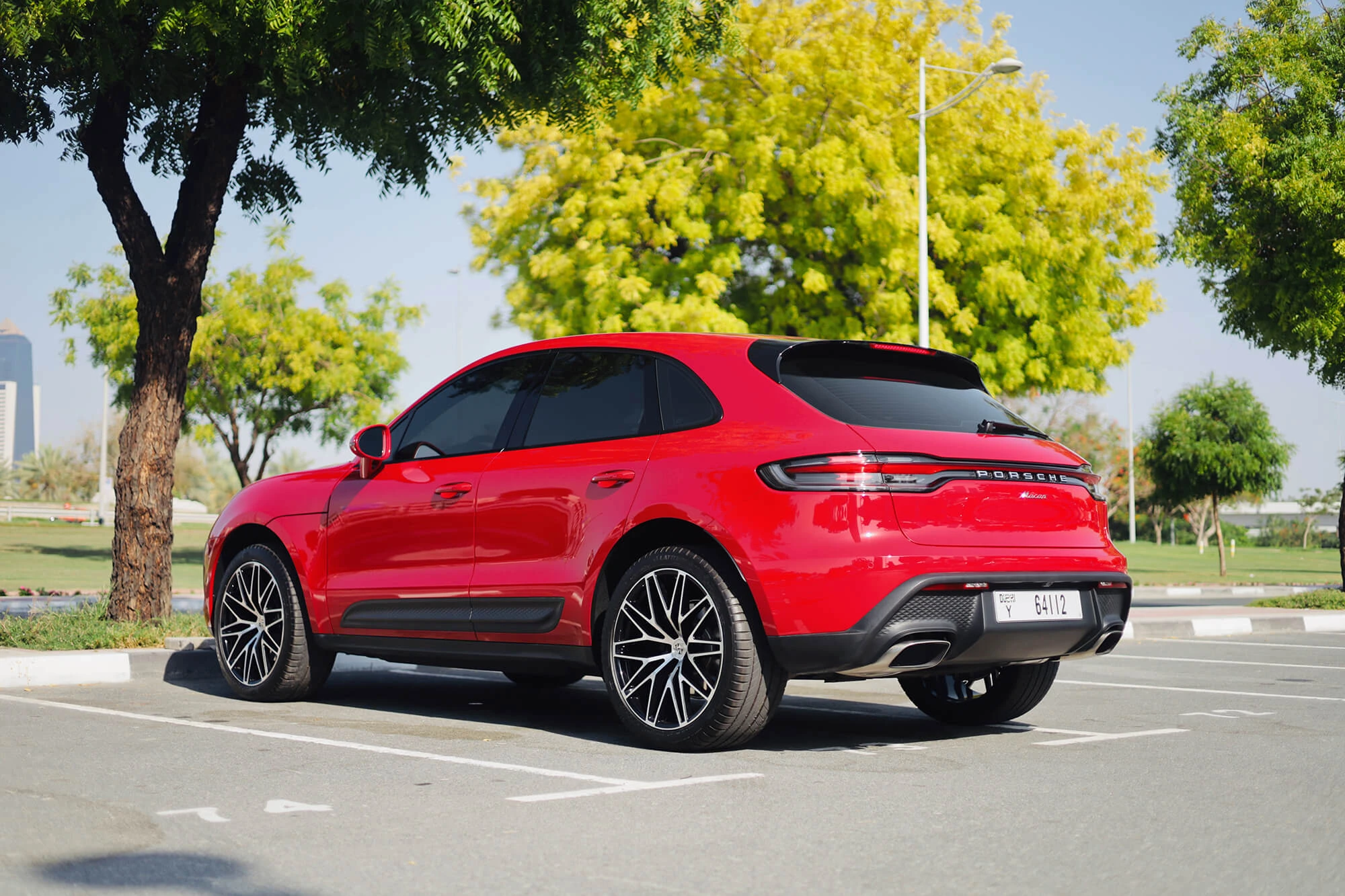 Porsche Macan rød