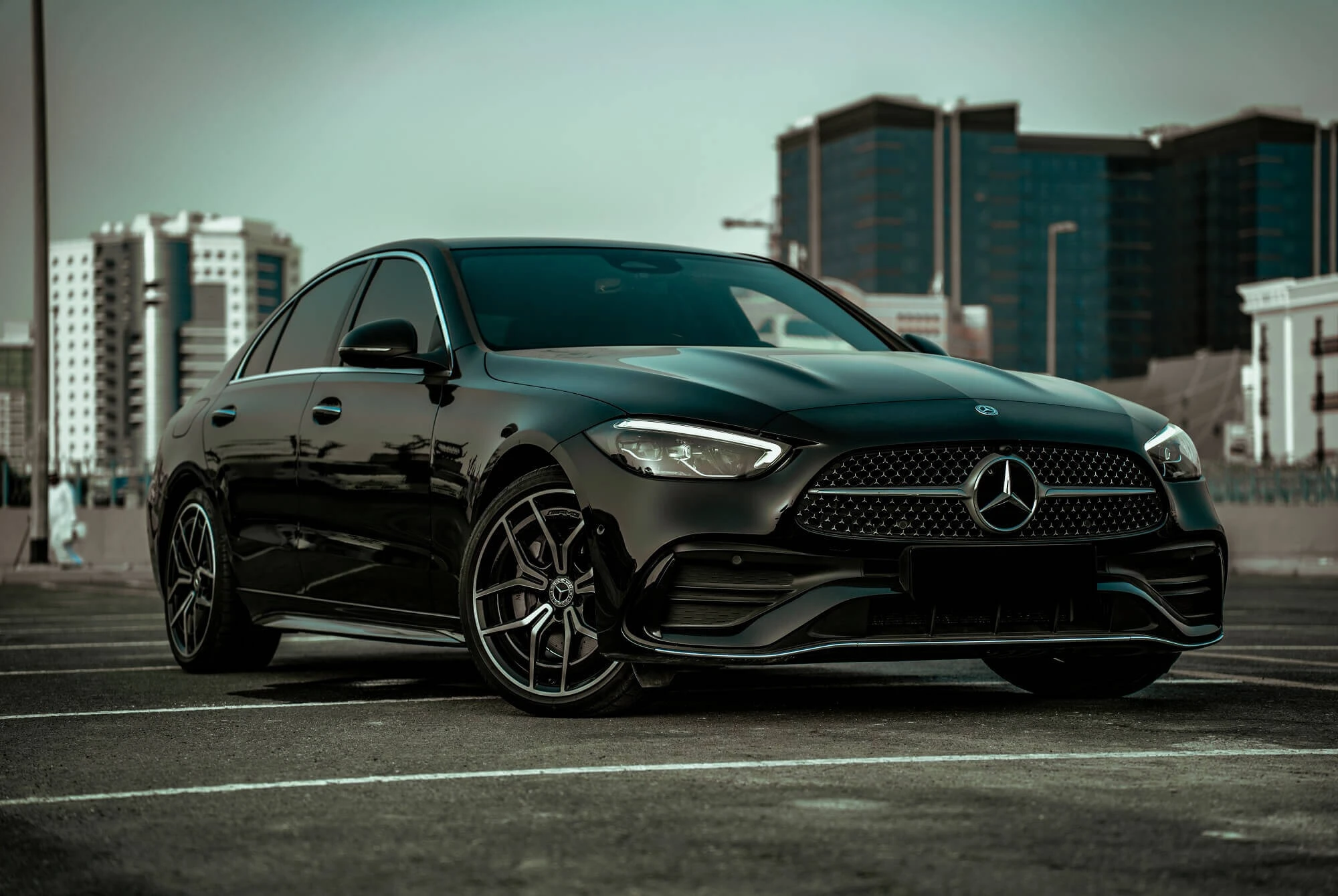 Rent Mercedes Benz C200 Black In Dubai Sedan Octane Rent