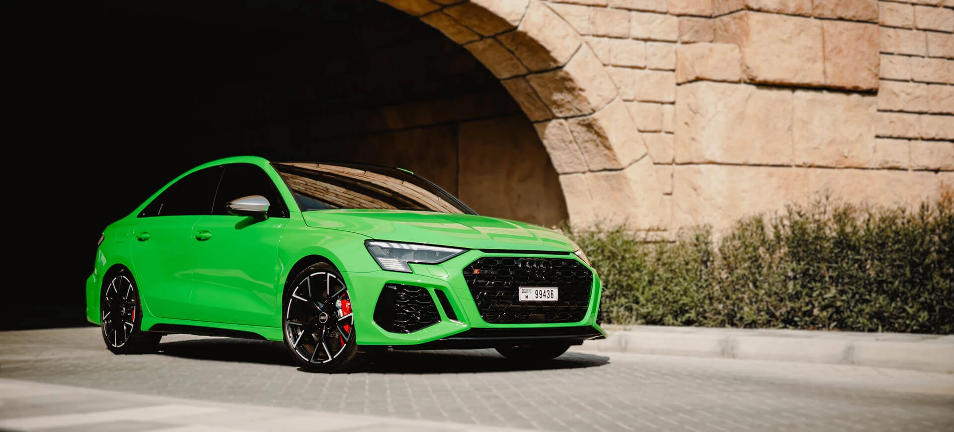 Lej Audi RS3 i Dubai