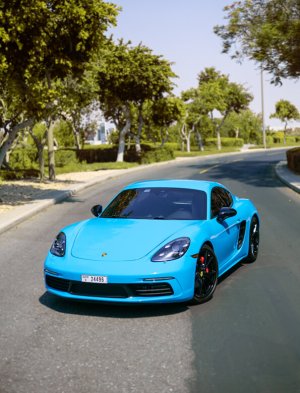 Porsche Cayman S Azul Miami