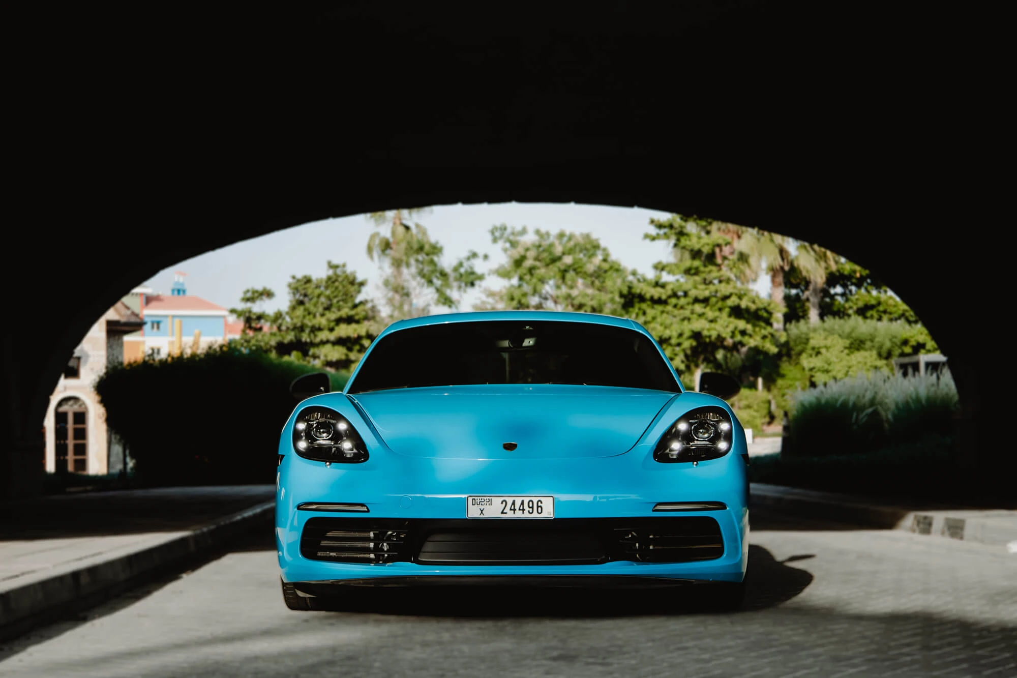 Porsche Cayman S Miami Blau