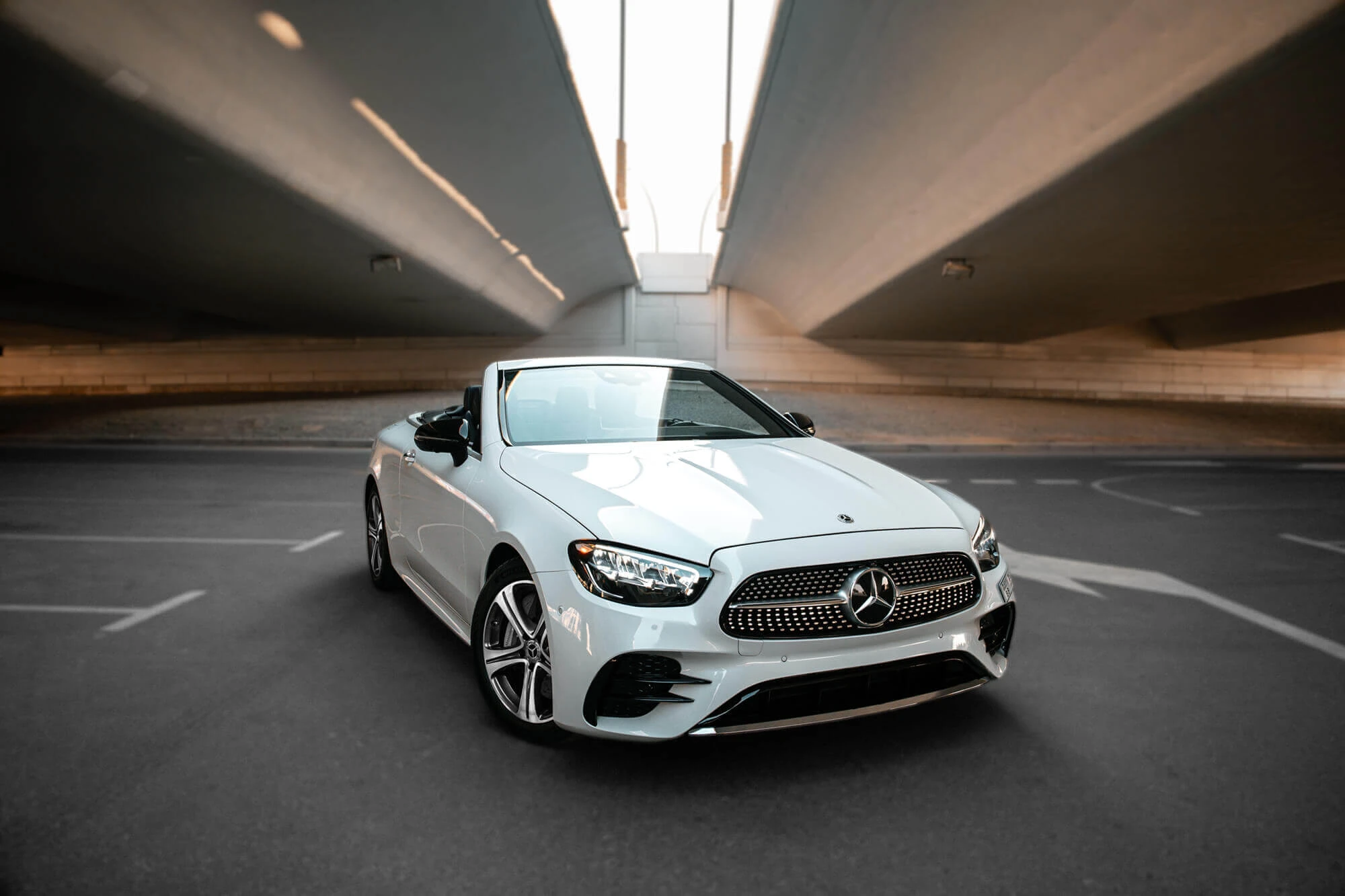 Mercedes E450 Convertible White