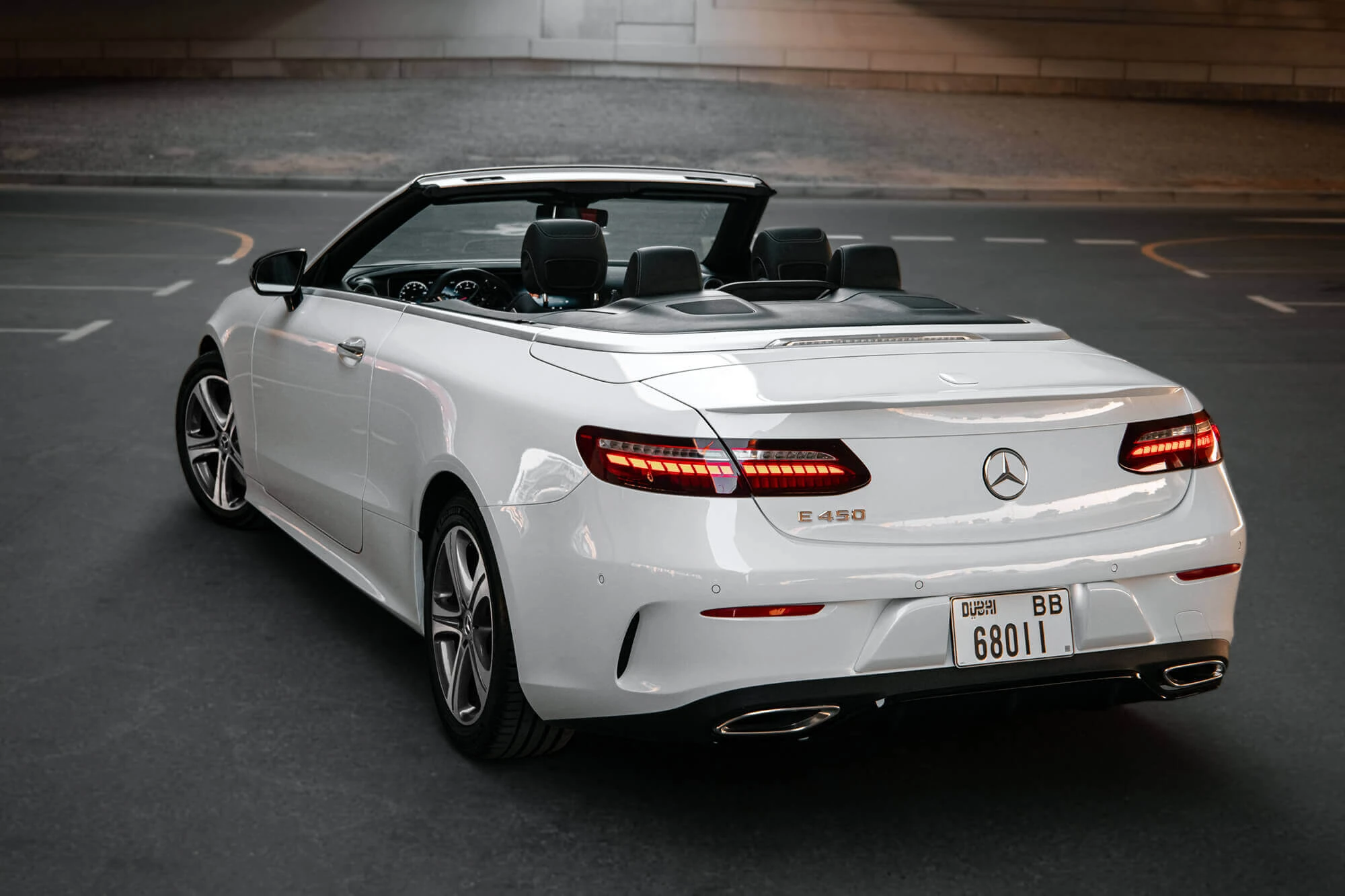 Mercedes E450 Convertible White