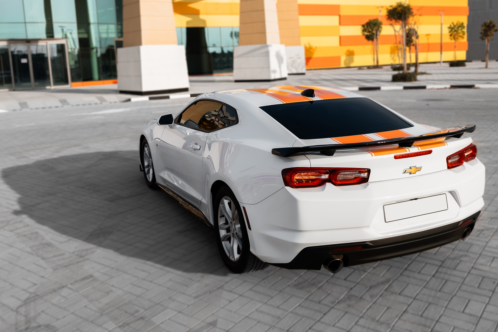 Chevrolet Camaro White & Orange Chevrolet Camaro White & Orange