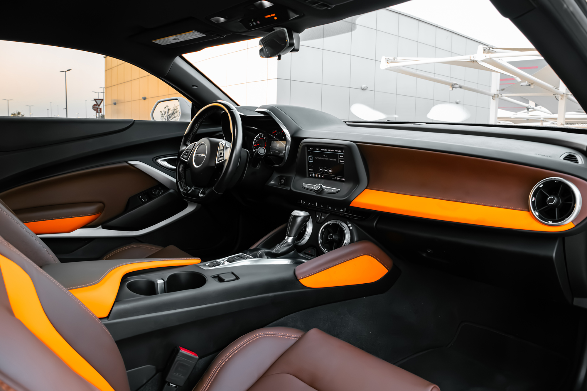 Chevrolet Camaro White & Orange Chevrolet Camaro White & Orange