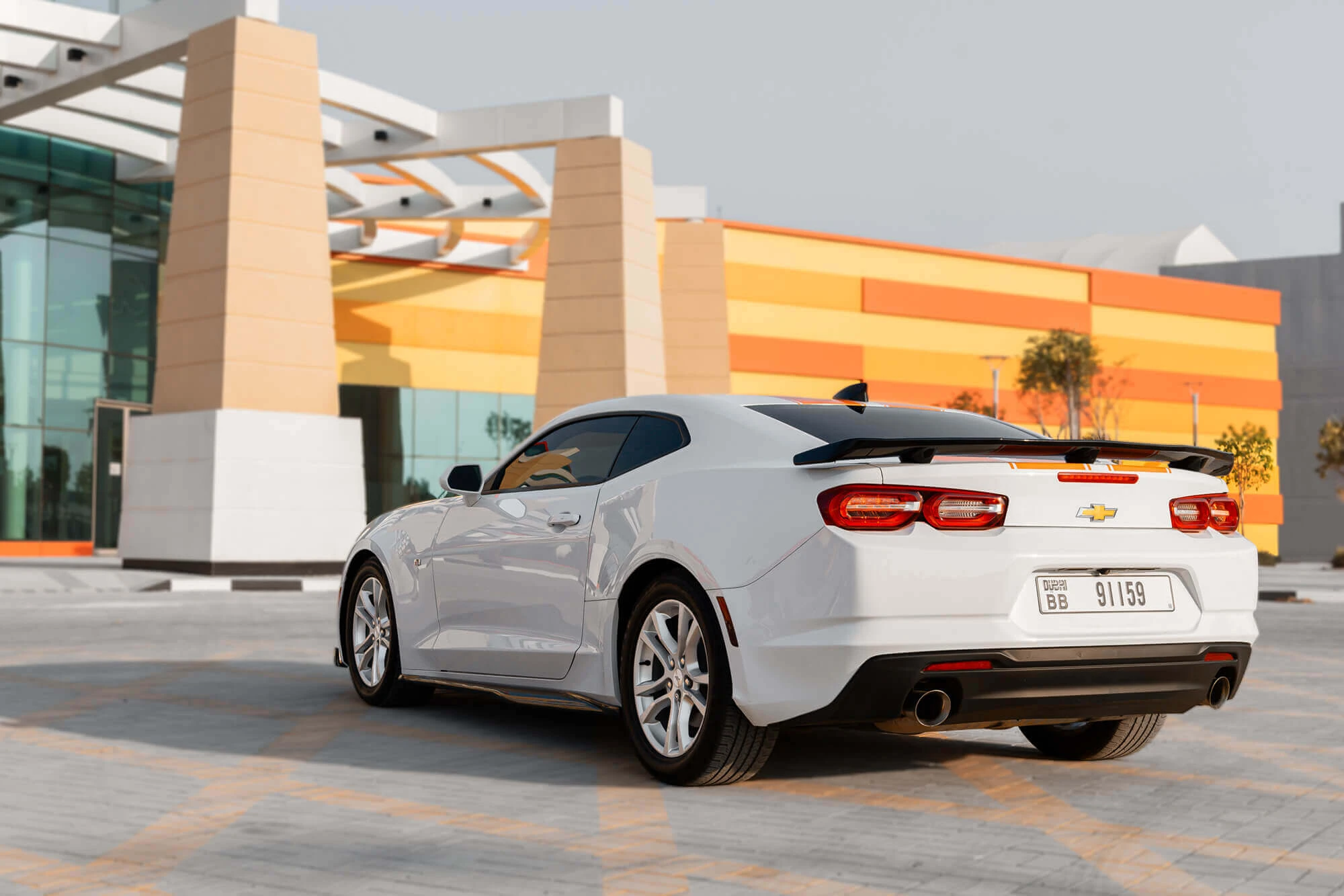 Chevrolet Camaro Bianco e Arancione