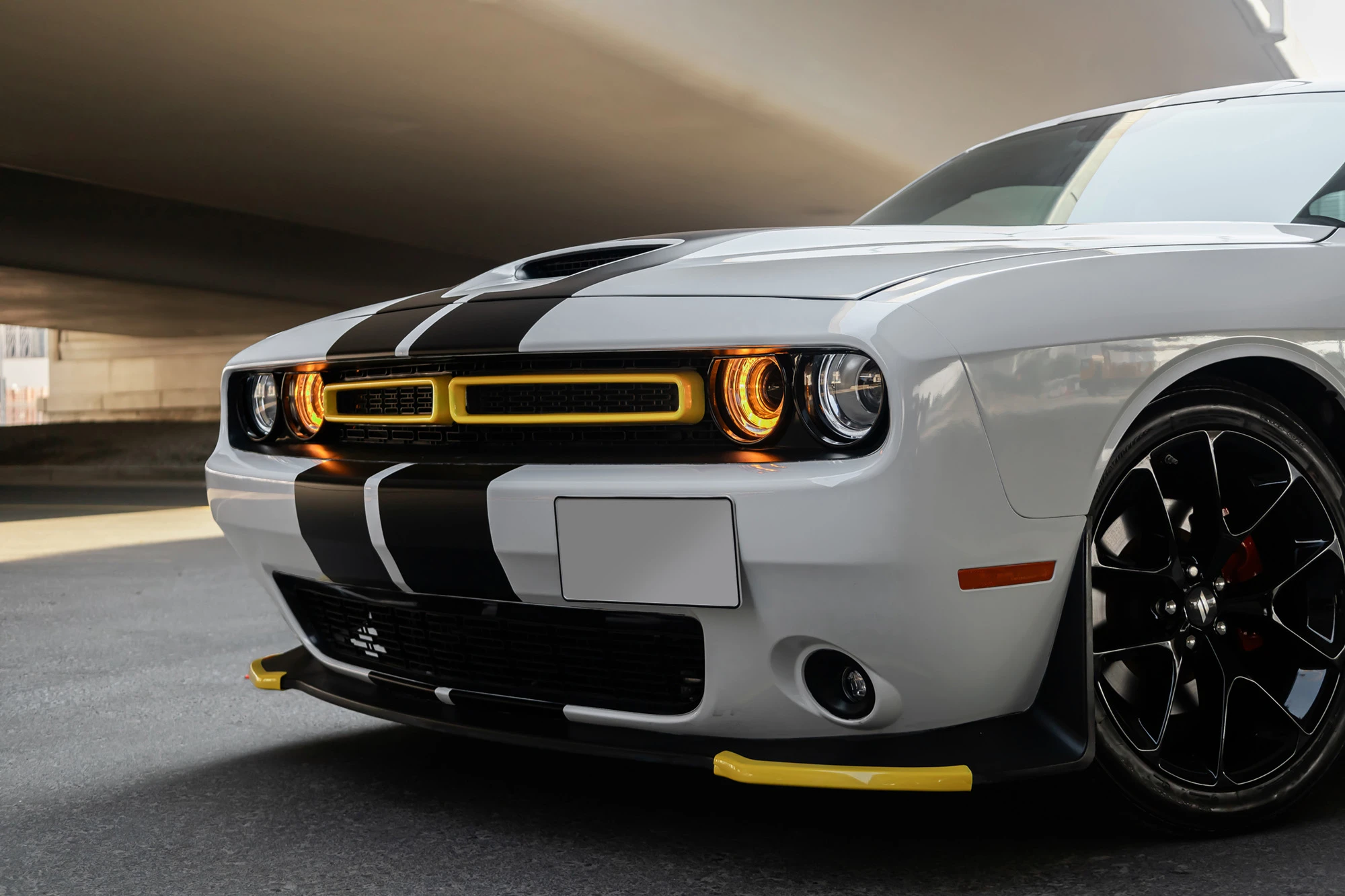 Dodge Challenger White & Black Dodge Challenger White & Black