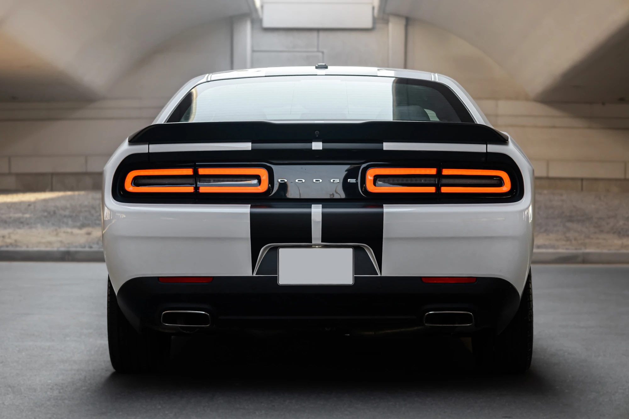 Dodge Challenger White & Black Dodge Challenger White & Black