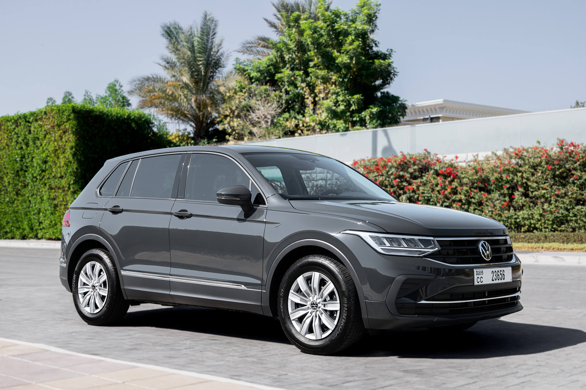Rent Volkswagen Tiguan Grey In Abu Dhabi SUV Octane Rent