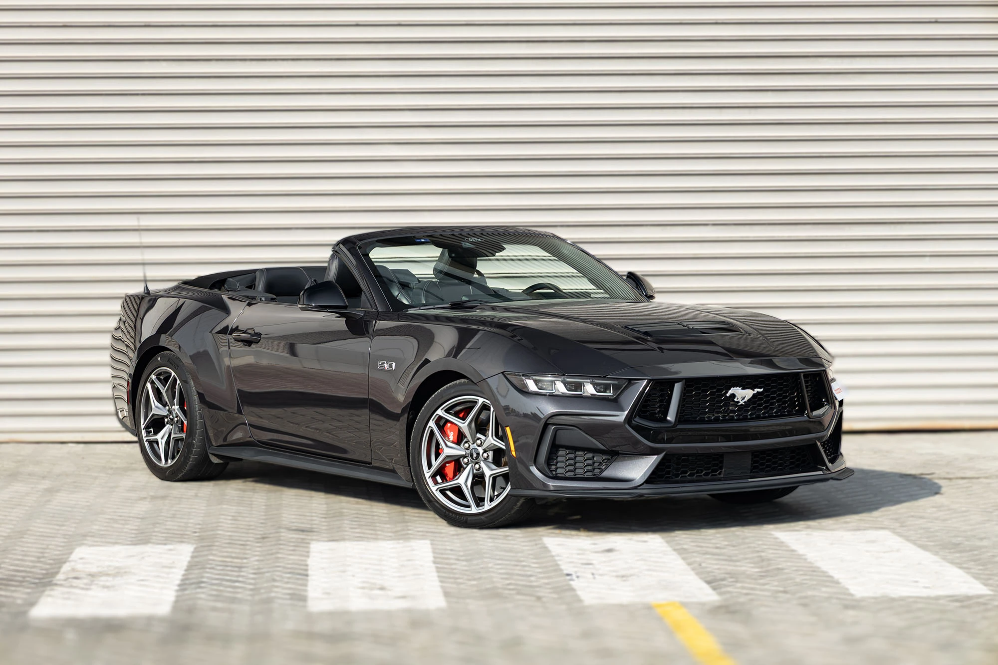Ford Mustang GT Convertible New Gen Grey Ford Mustang GT Convertible New Gen Grey