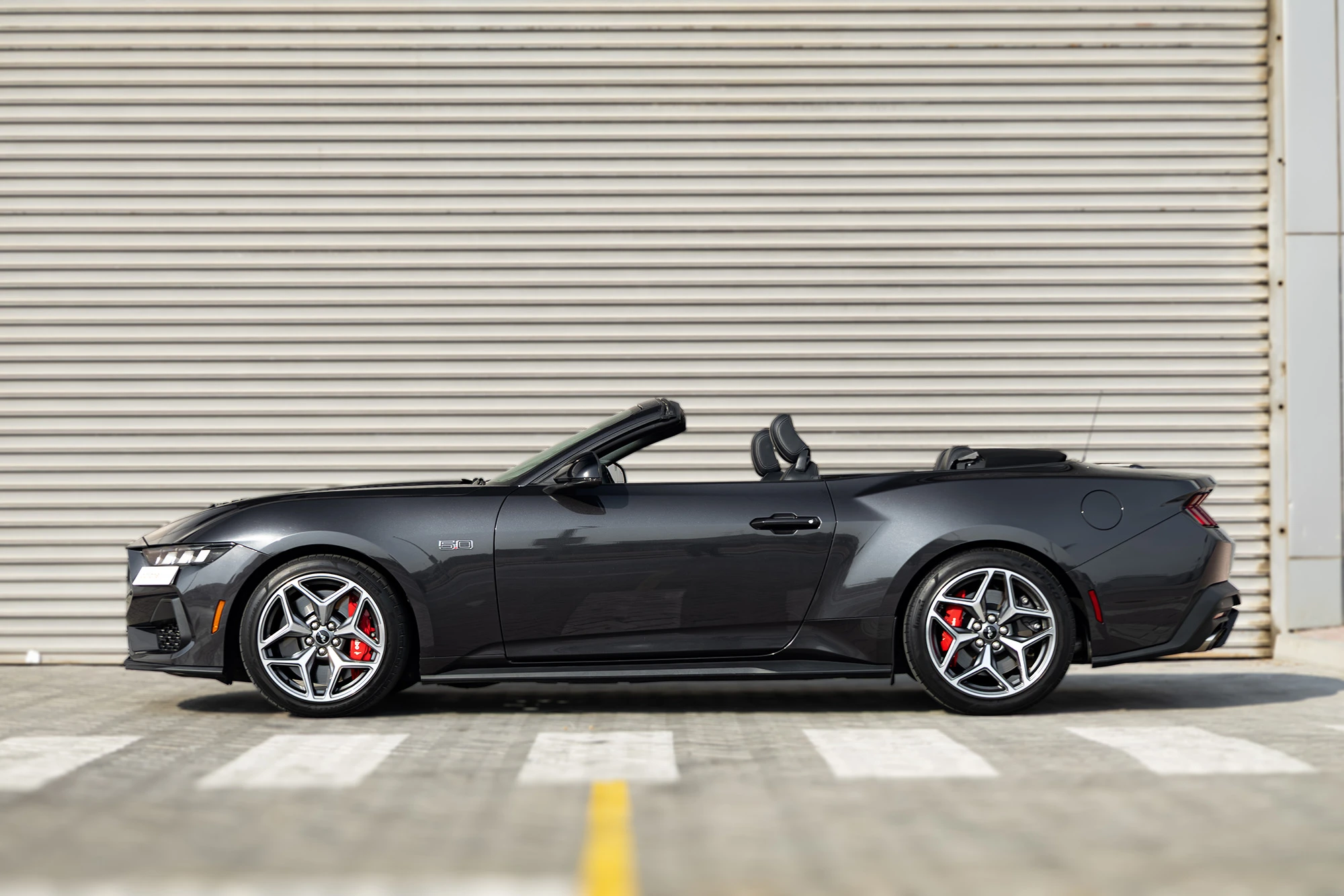 Ford Mustang GT Convertible New Gen Grey Ford Mustang GT Convertible New Gen Grey