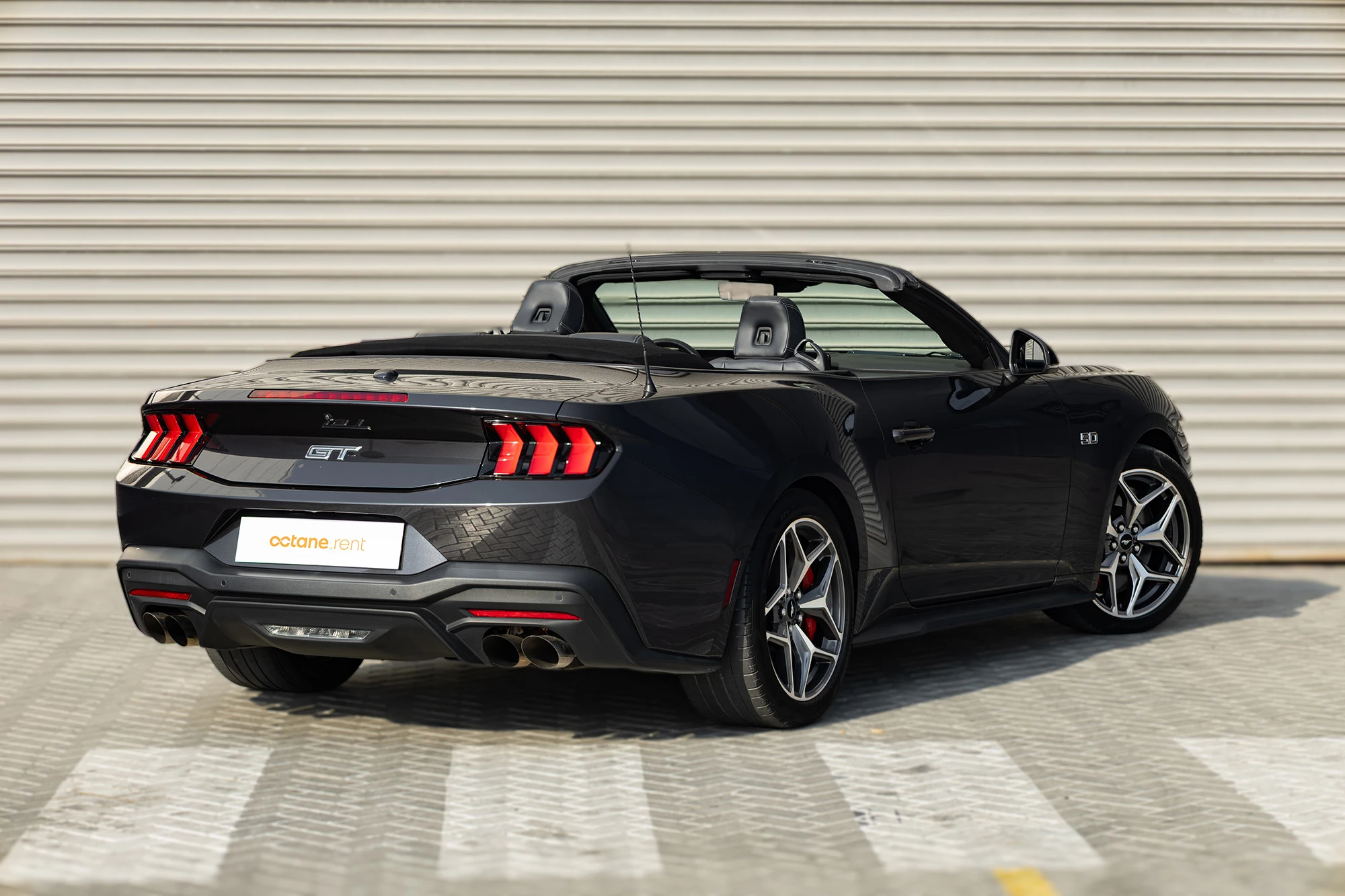Ford Mustang GT Convertible New Gen Grey Ford Mustang GT Convertible New Gen Grey