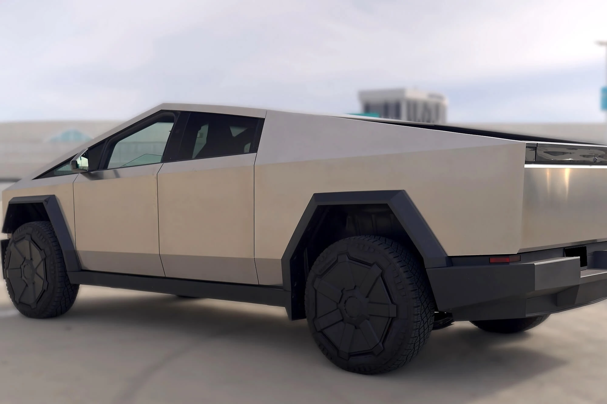 Tesla Cybertruck Silver