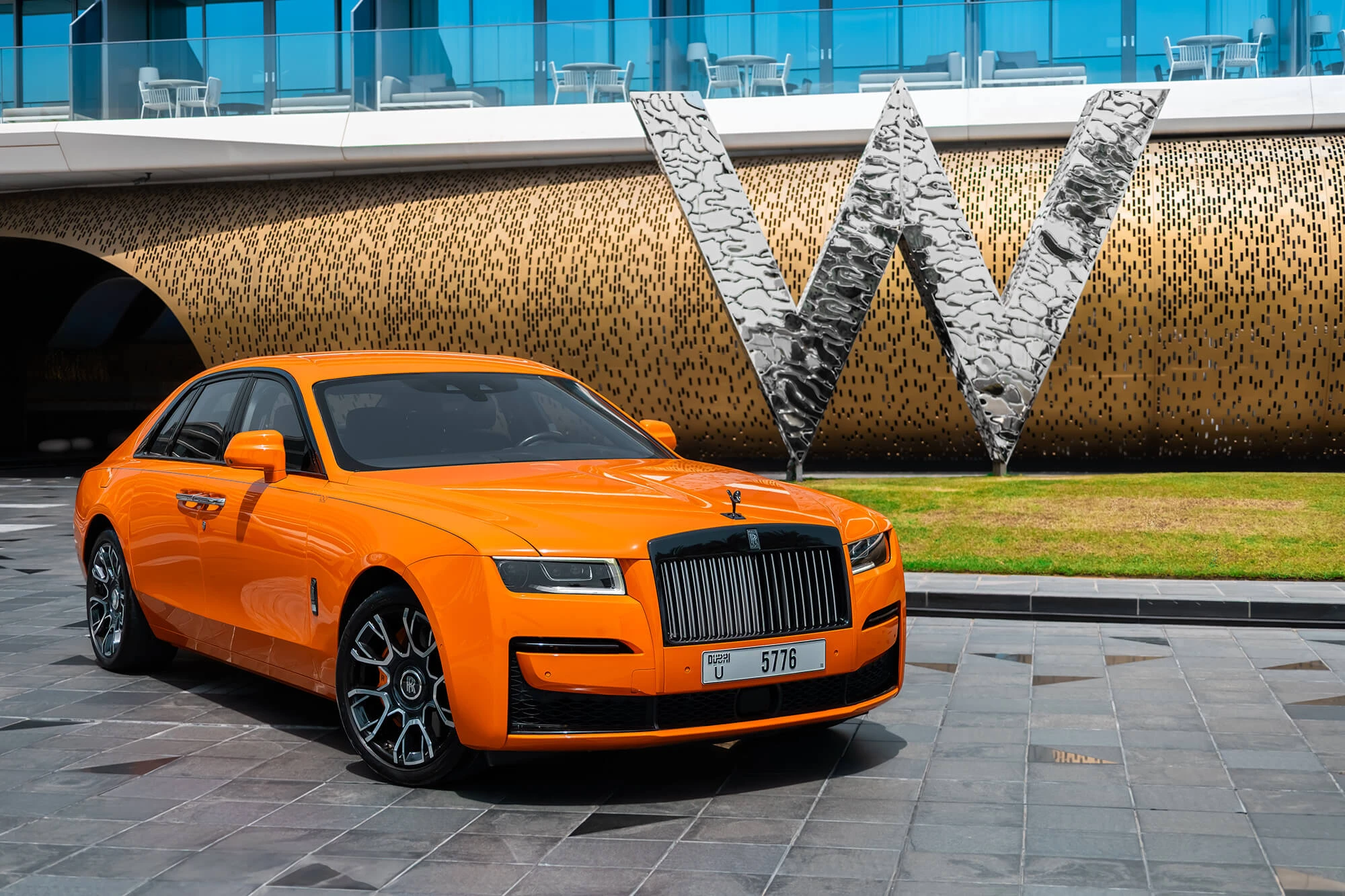 Rolls-Royce Ghost Black Badge arancione