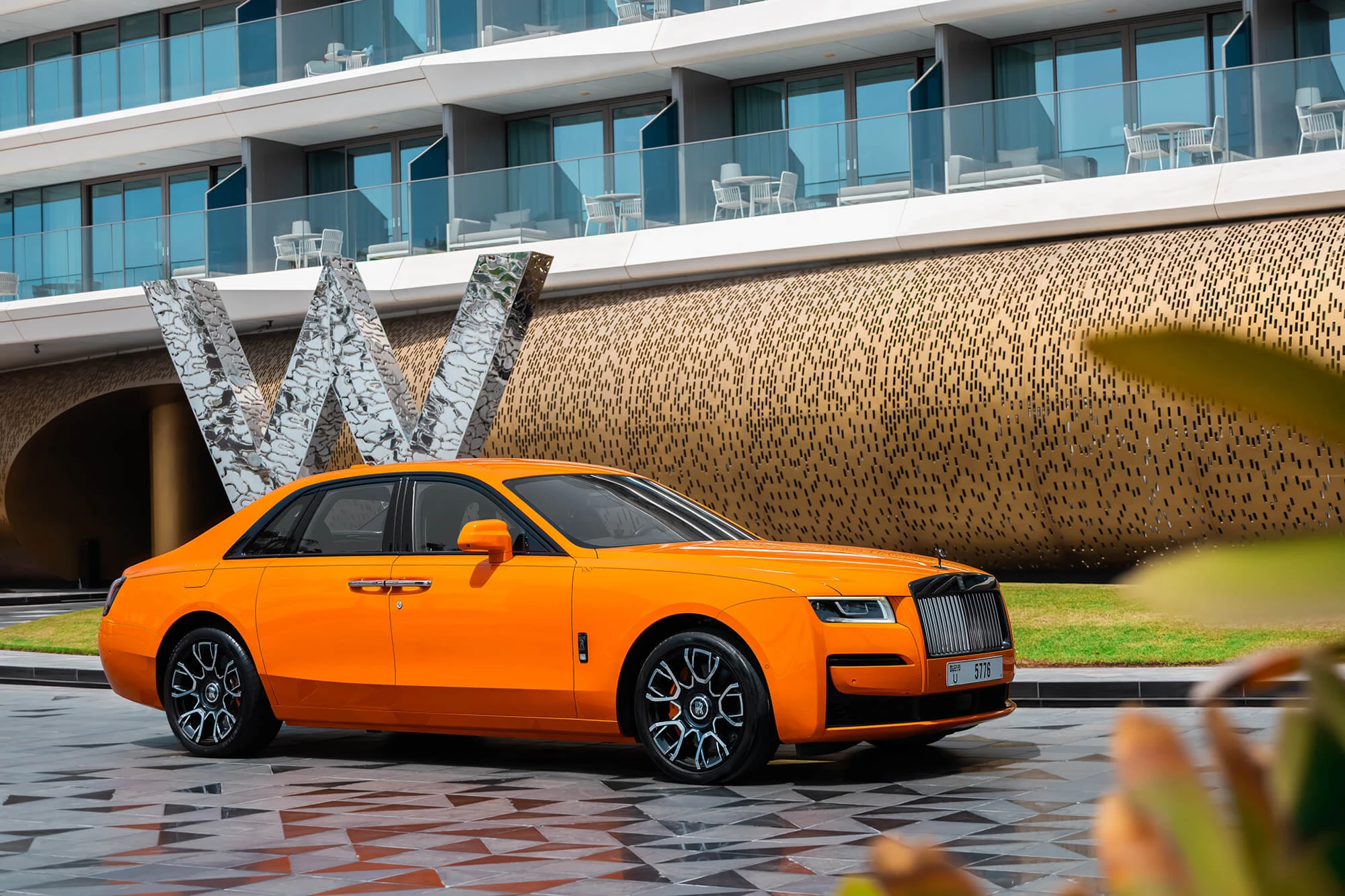 Rolls-Royce Ghost Black Badge arancione