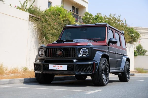 Mercedes G-Class Brabus 800 Carbon Kit Noir Mat et Rouge