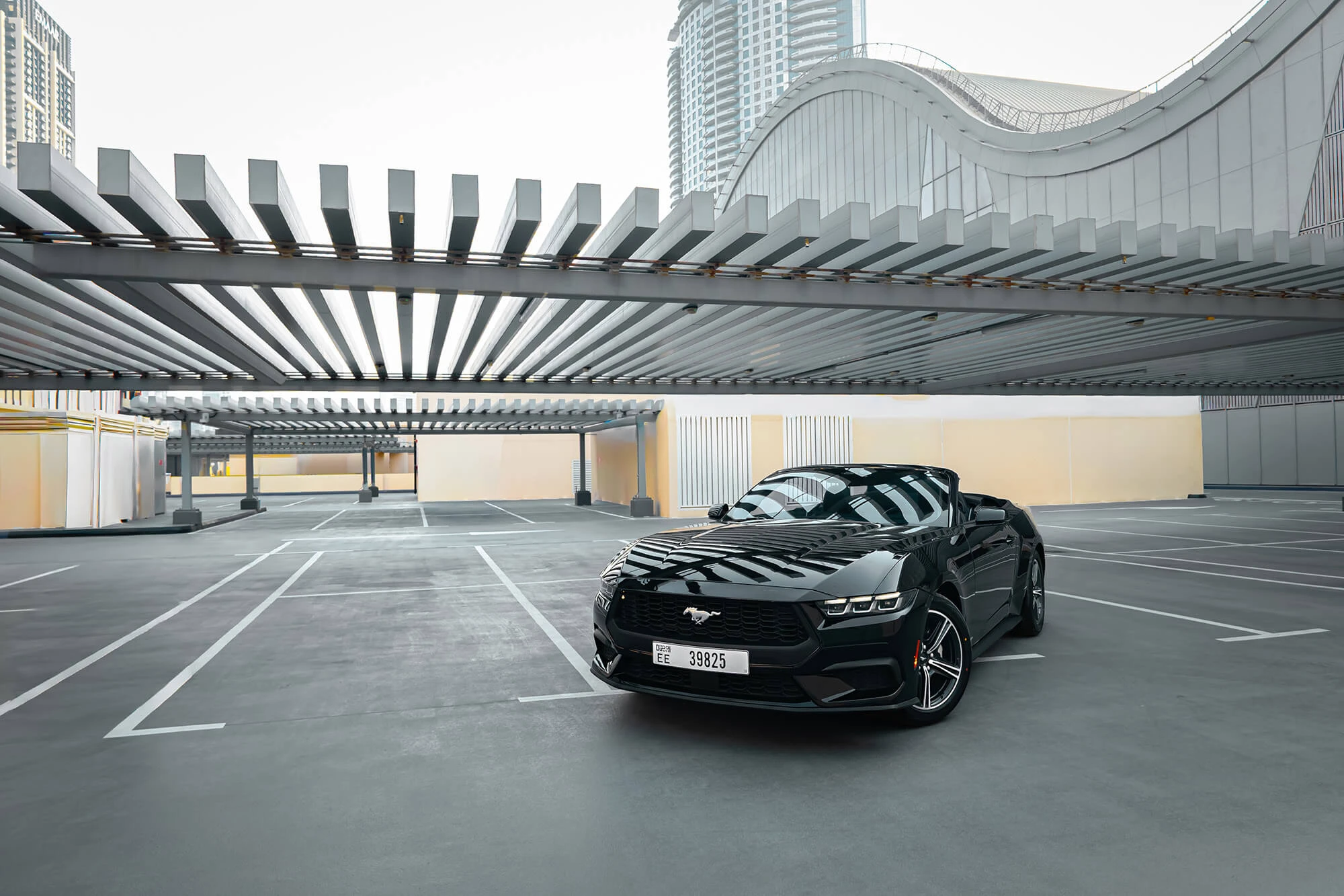 Ford Mustang Cabriolet Nieuwe Gen Zwart