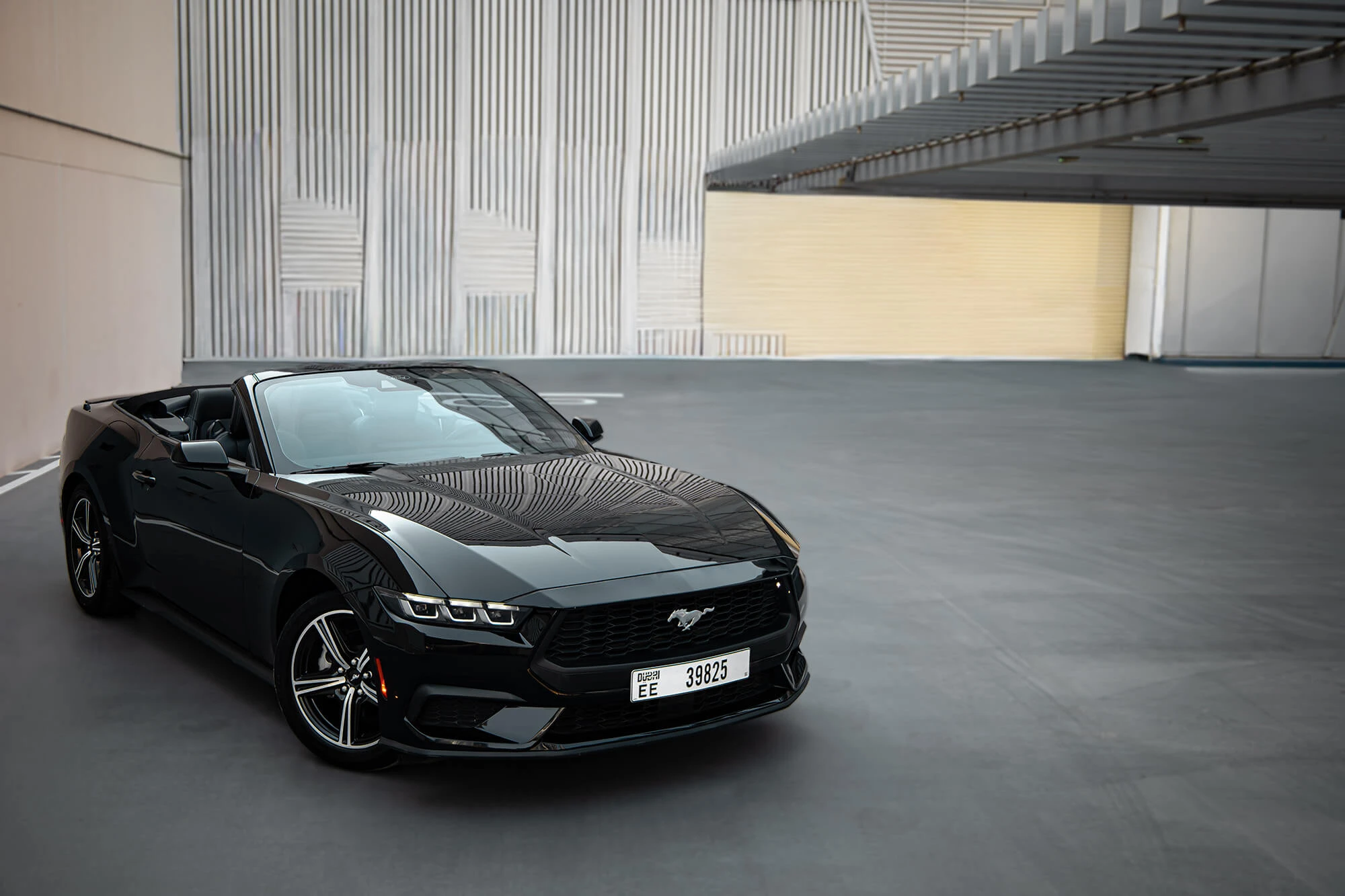 Ford Mustang Cabriolet Nieuwe Gen Zwart