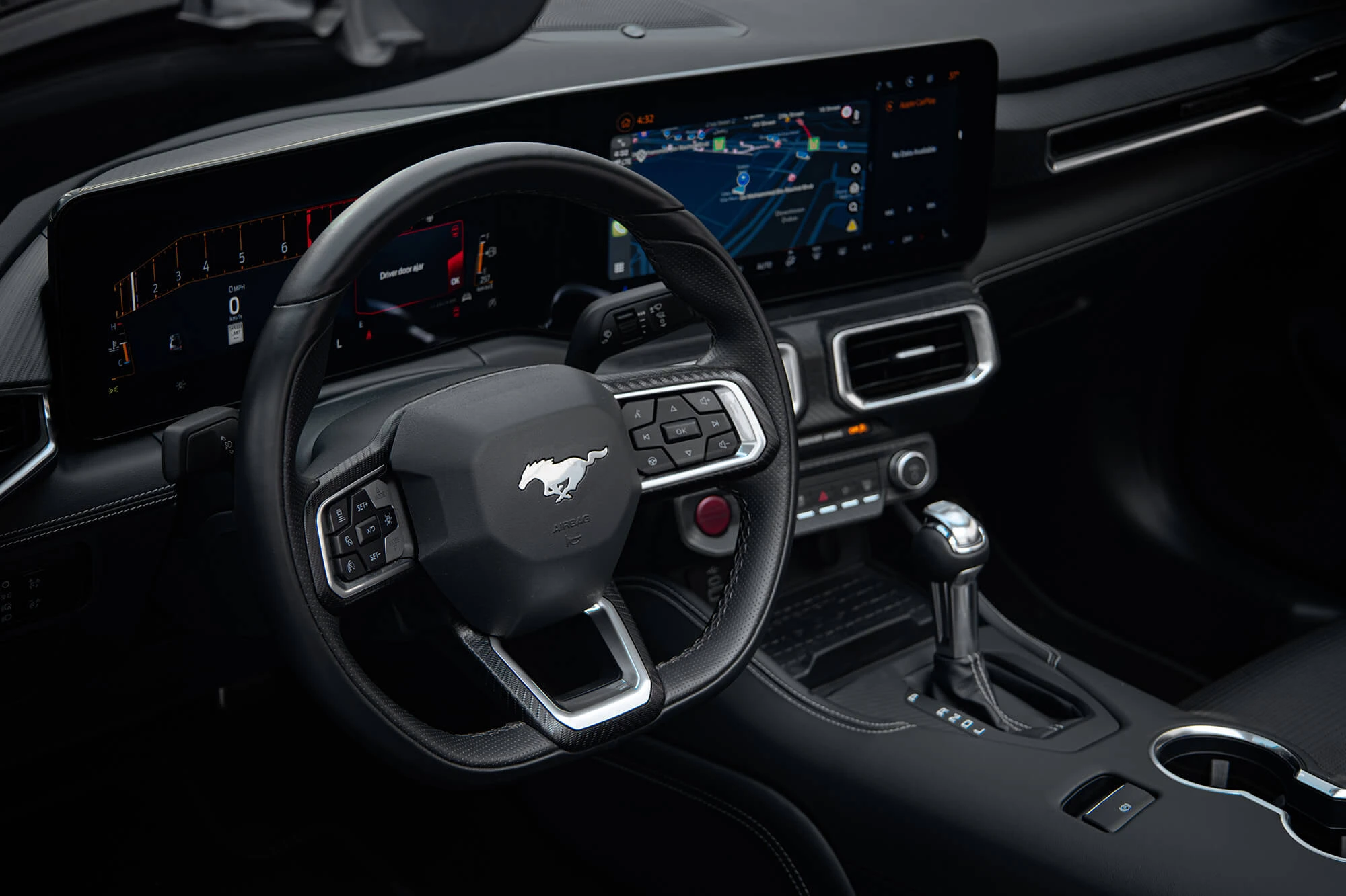 Ford Mustang Cabriolet Nieuwe Gen Zwart