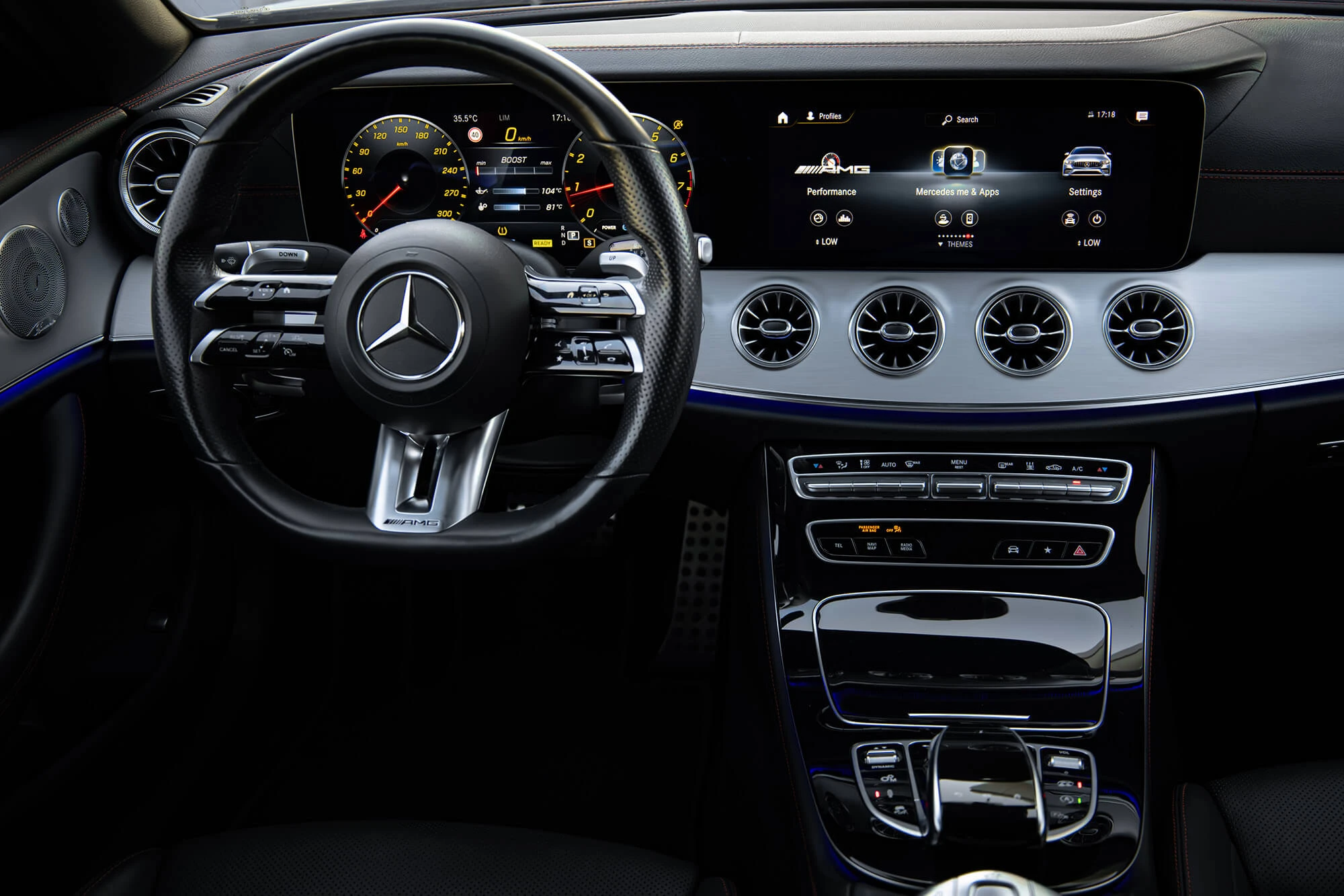 Mercedes E53 AMG Кабриолет синий