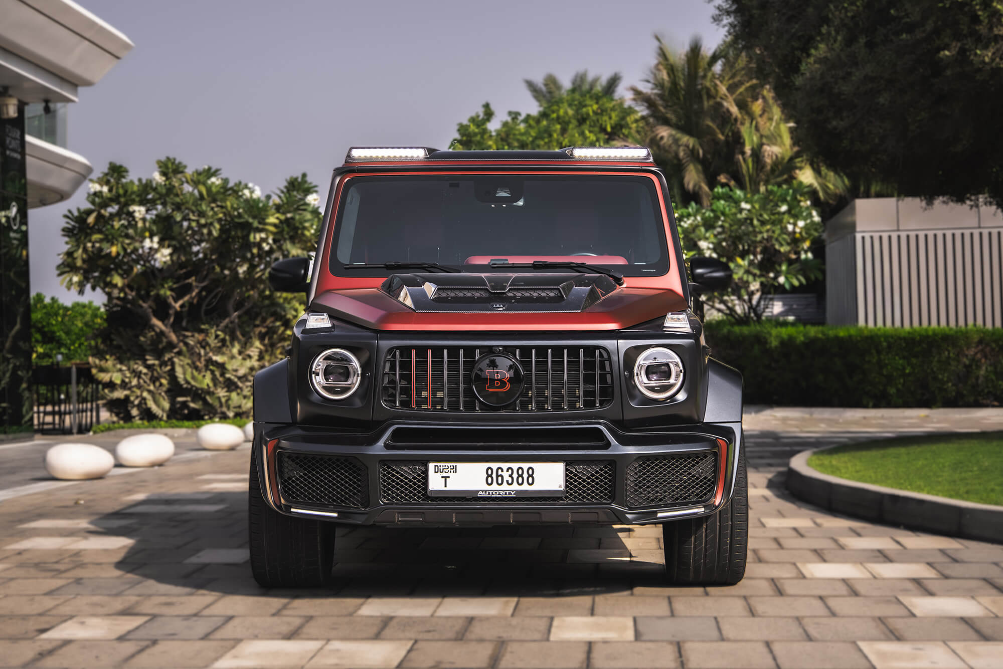 Mercedes G-Class Brabus 800 Carbon Kit Black Matte & Red