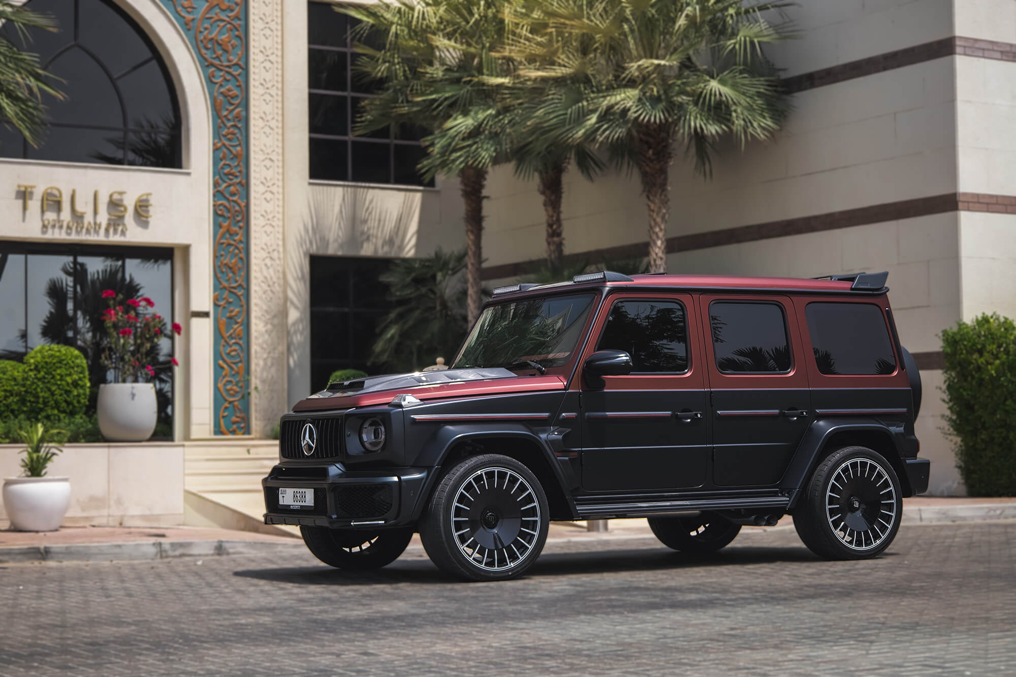 Mercedes G-Class Brabus 800 Carbon Kit Black Matte & Red