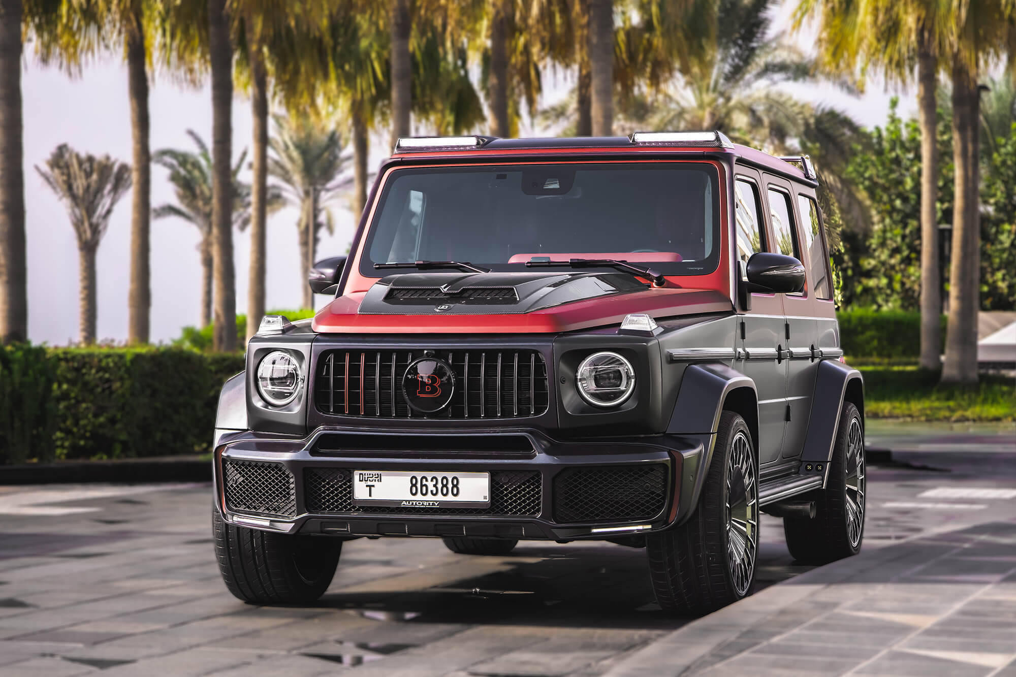 Mercedes G-Class Brabus 800 Carbon Kit Black Matte & Red