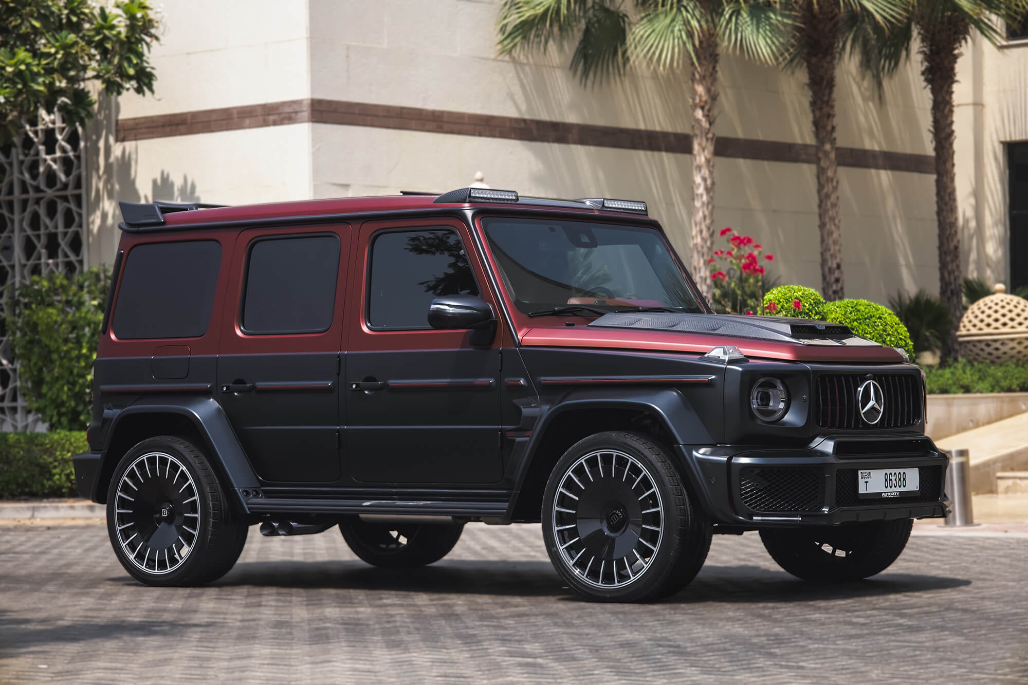 Mercedes G-Class Brabus 800 Carbon Kit Black Matte & Red
