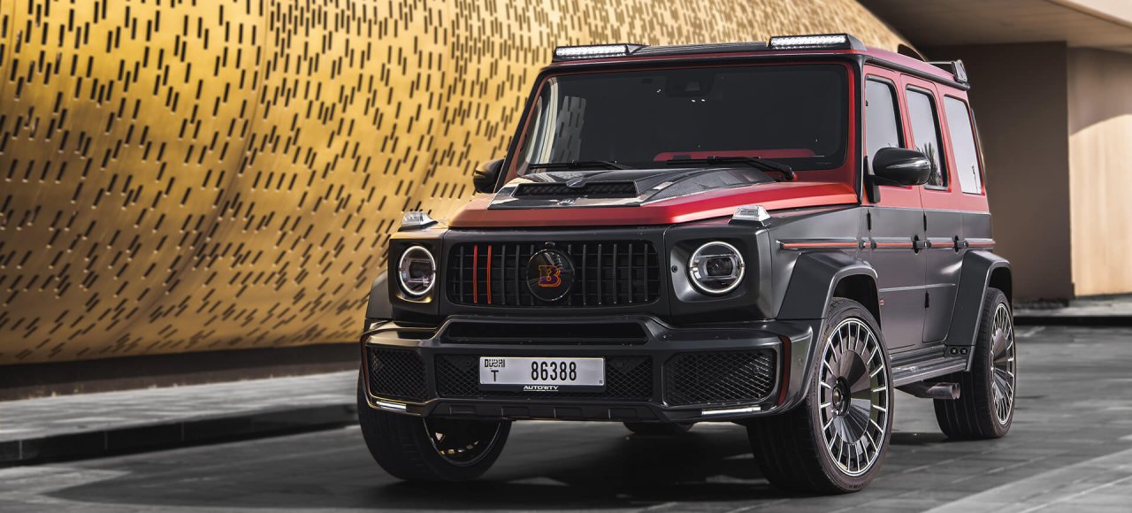 Mercedes G-Class Brabus 800 Carbon Kit Negro Mate y Rojo