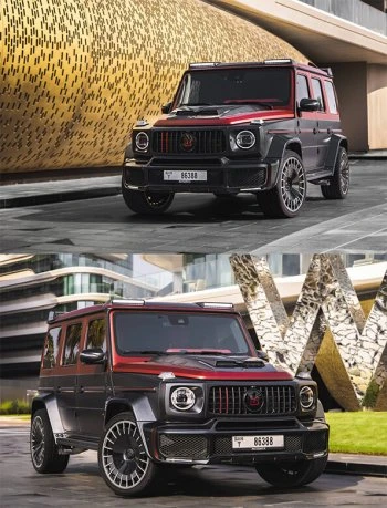 Mercedes G-Class Brabus 800 Carbon Kit Schwarz Matt & Rot