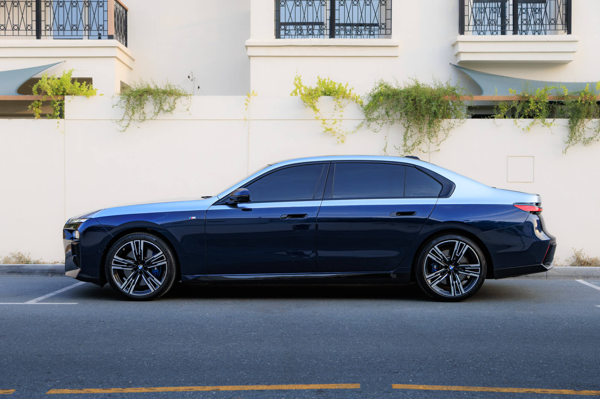 BMW 740i Individual Blue & Silver