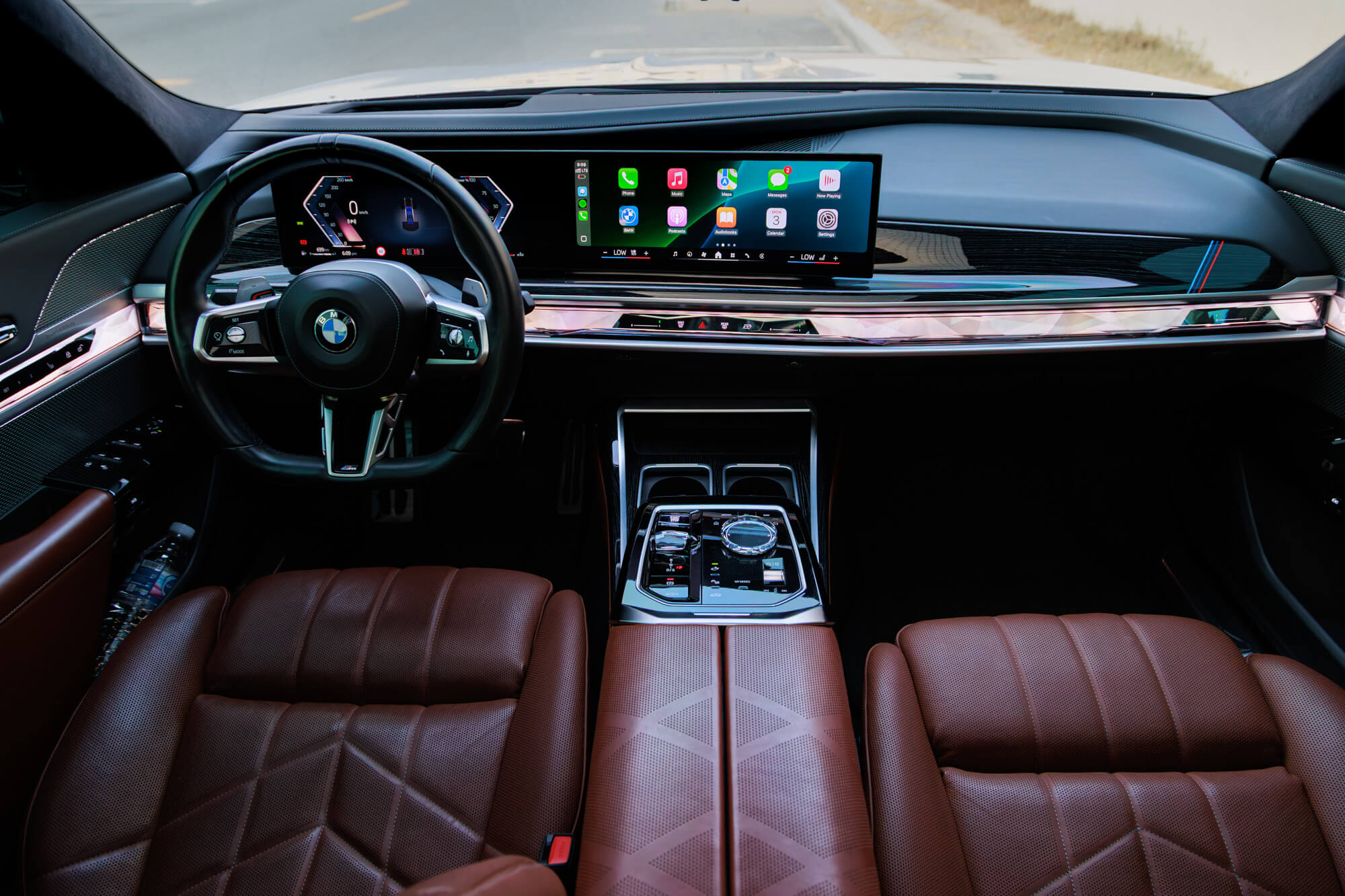 BMW 740i Individual Blue & Silver
