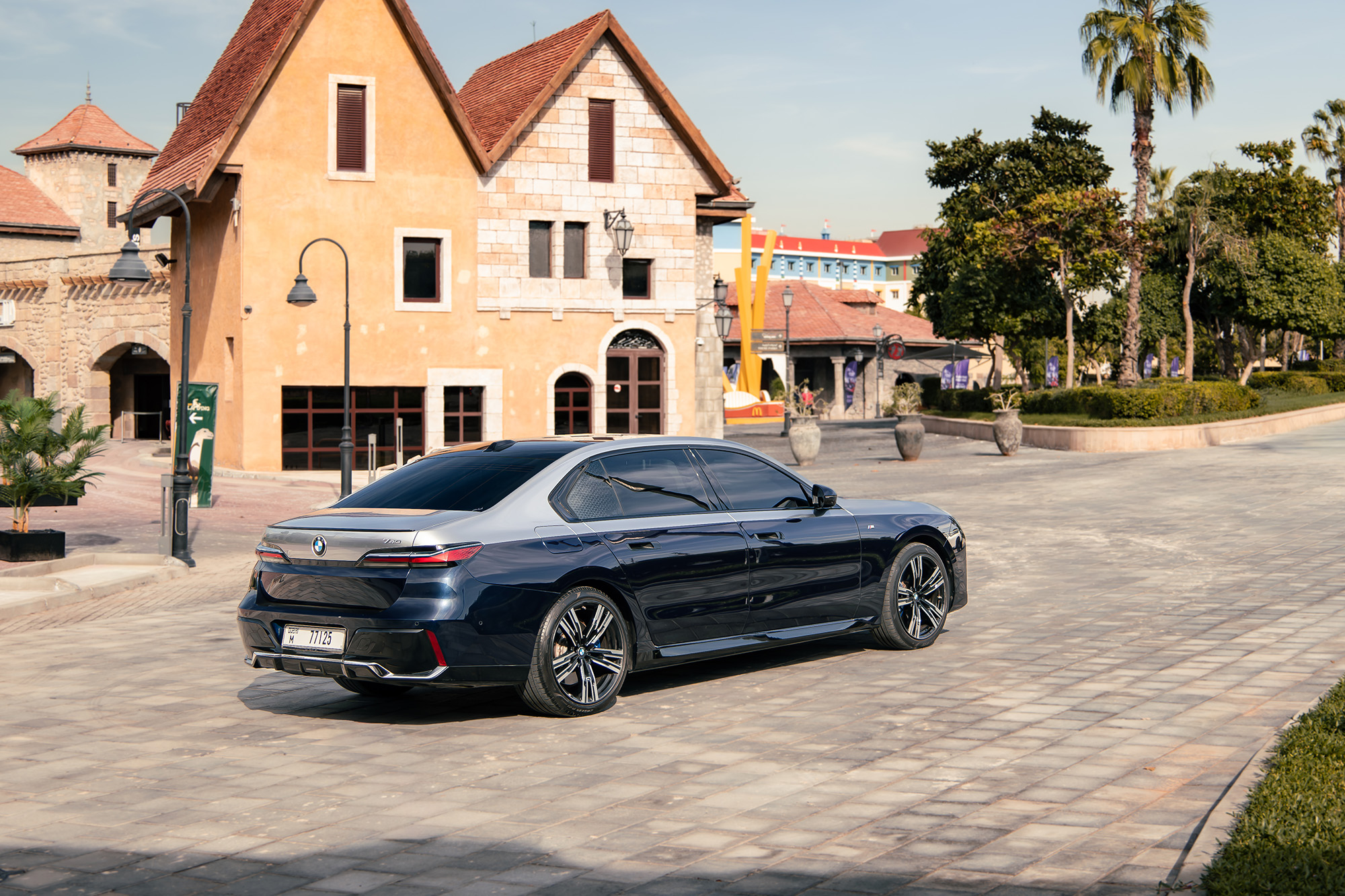 BMW 740i Individual Blue & Silver