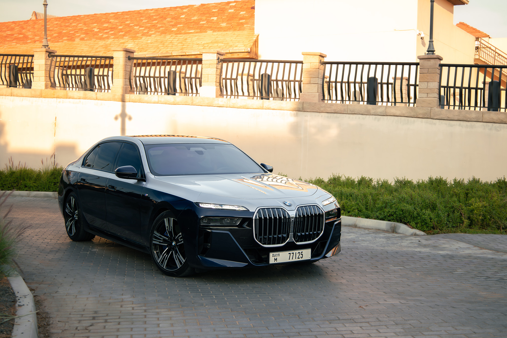 BMW 740i Individual Blue & Silver