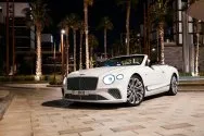 Bentley Continental GT Mulliner Convertible לבן מט Bentley Continental GT Mulliner Convertible לבן מט