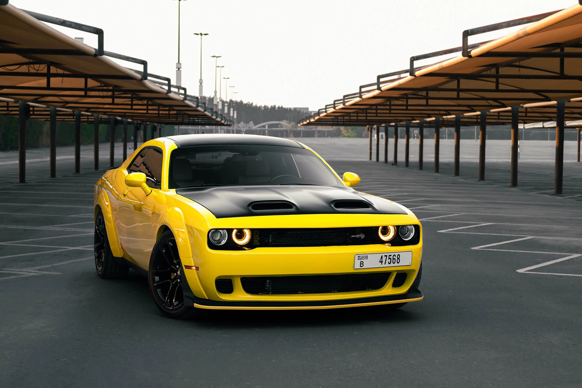 Dodge Challenger R/T Scat Pack Gelb