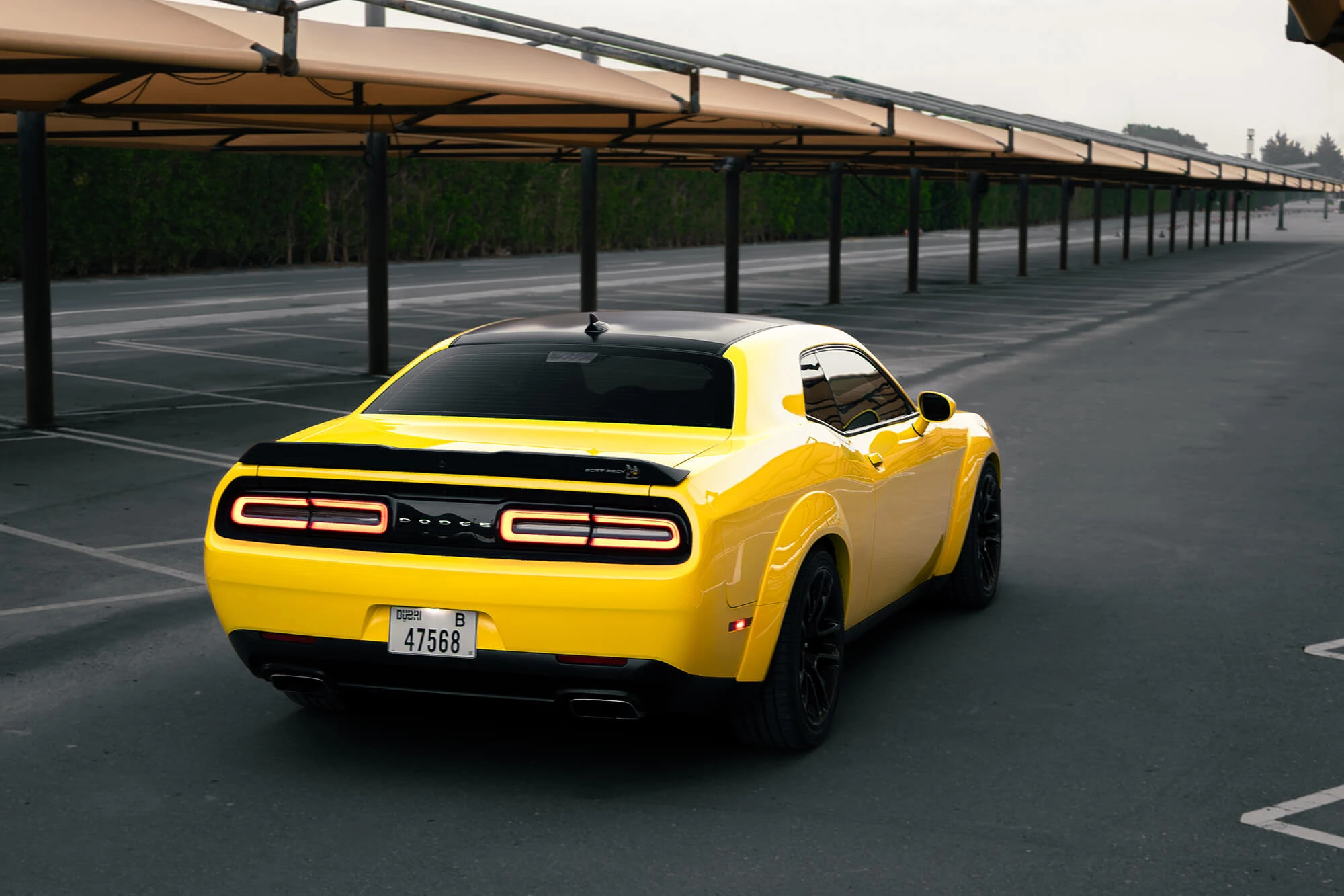 Dodge Challenger R/T Scat Pack צהוב