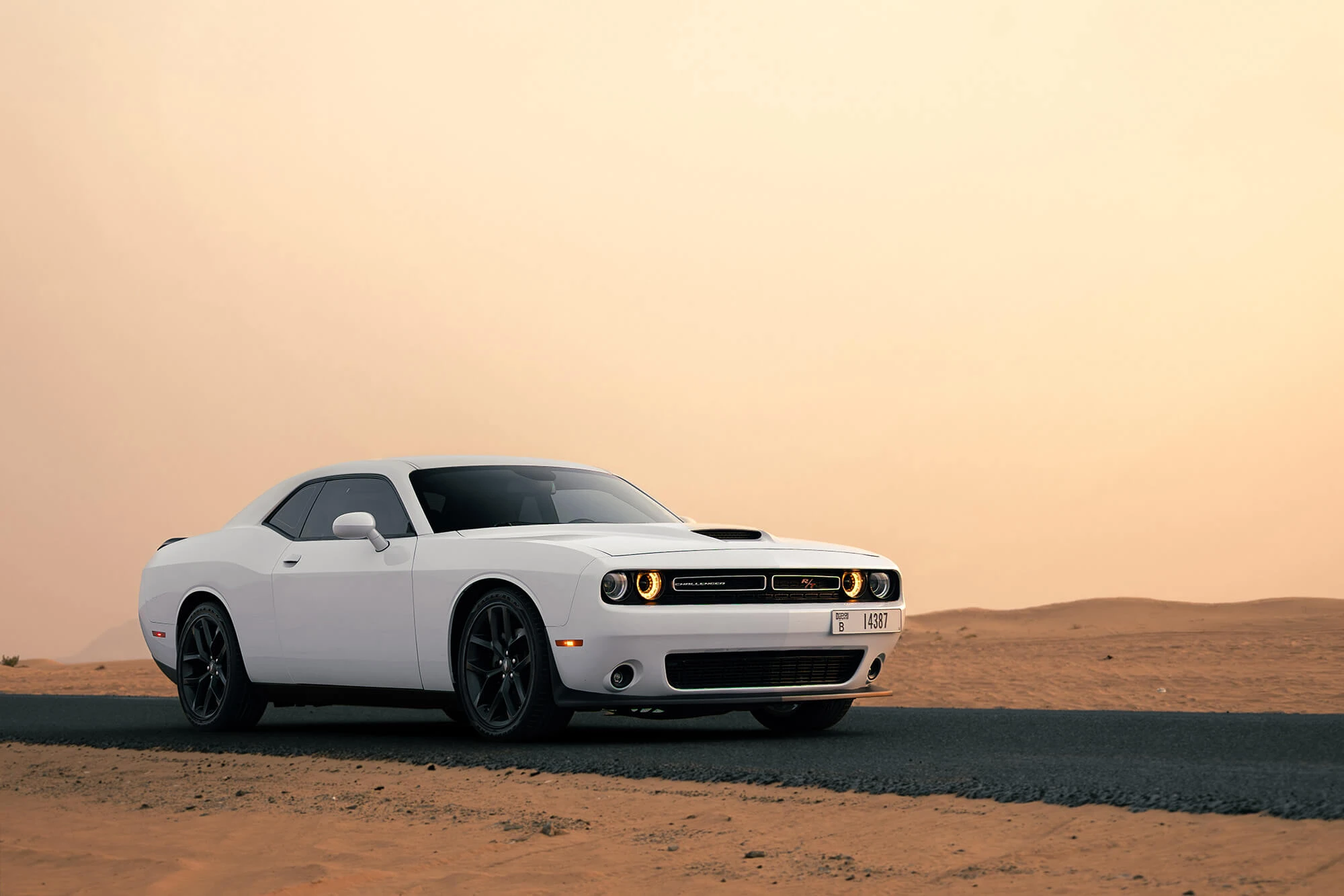 Rent Dodge Challenger R/T White in Dubai - Sportscars - Octane.Rent